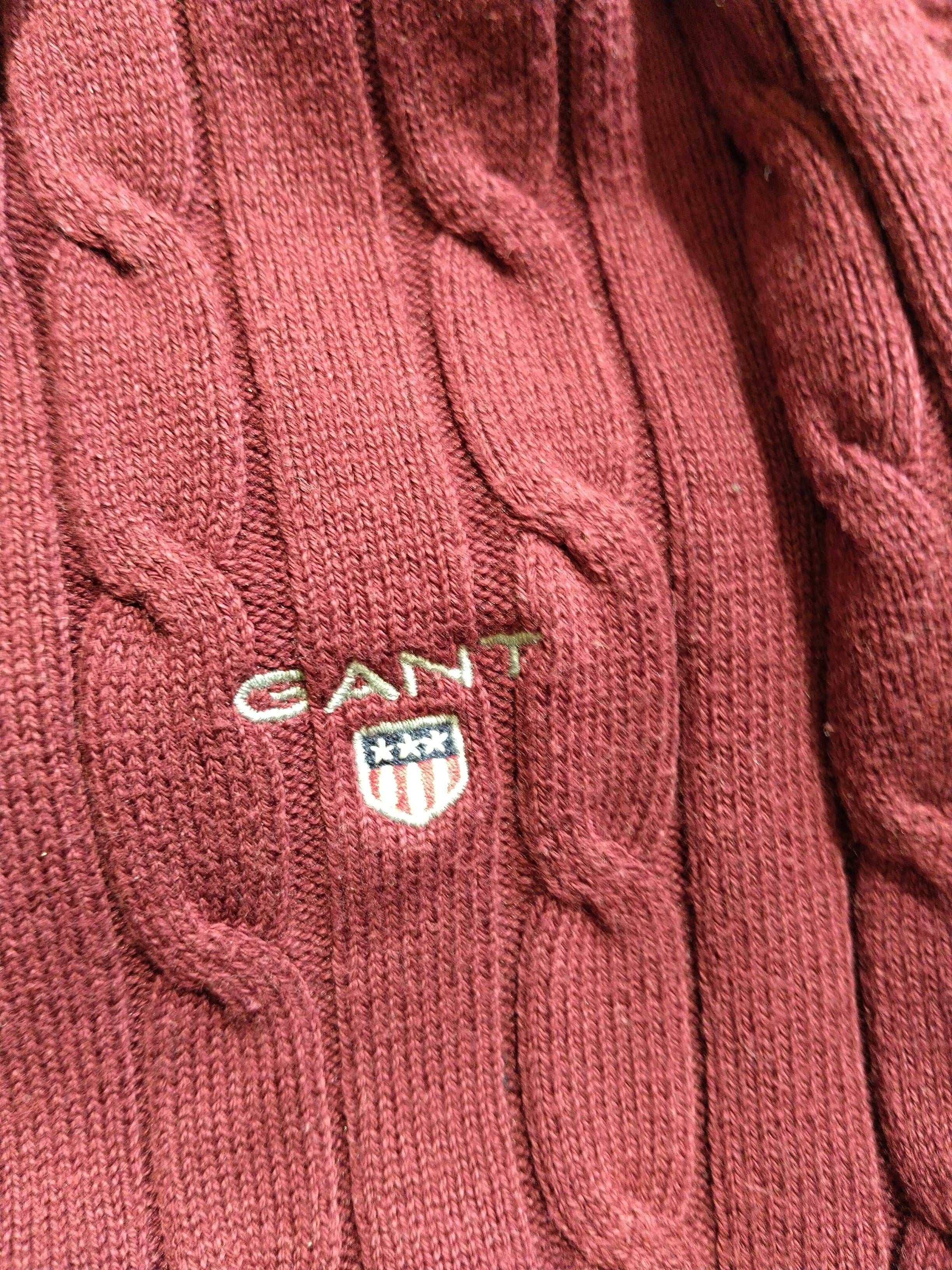 Gant Women's Jumper S Red Cotton with Polyamide Round Neck Pullover - Image 5