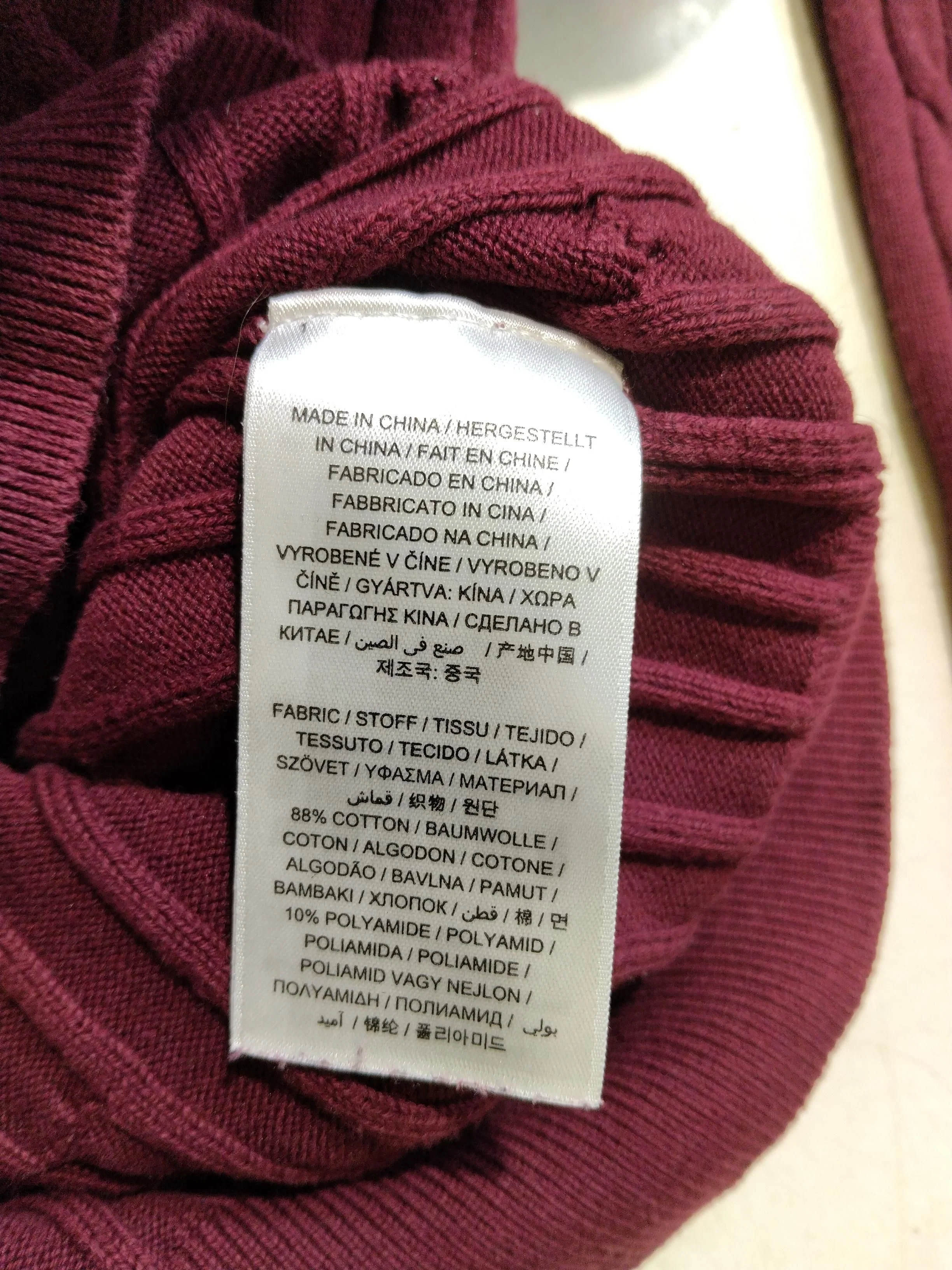 Gant Women's Jumper S Red Cotton with Polyamide Round Neck Pullover - Image 6
