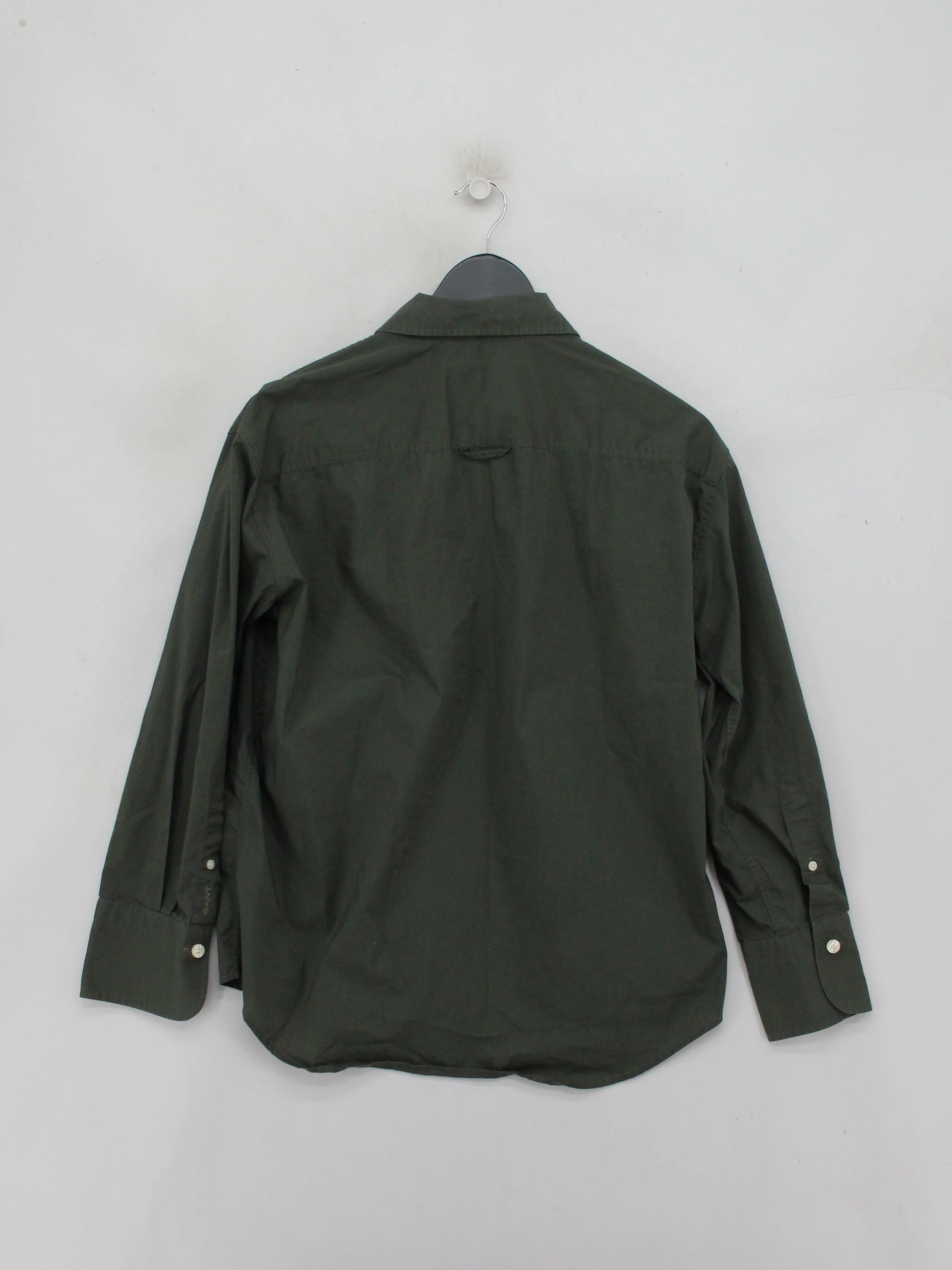 Gant Women's Shirt UK 8 Green Cotton with Polyester, Elastane Basic - Image 2