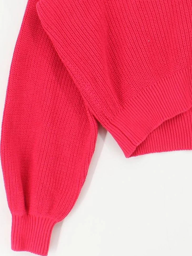 Garcia Women's Cardigan XL Red 100% Cotton V-Neck Cardigan - Image 4