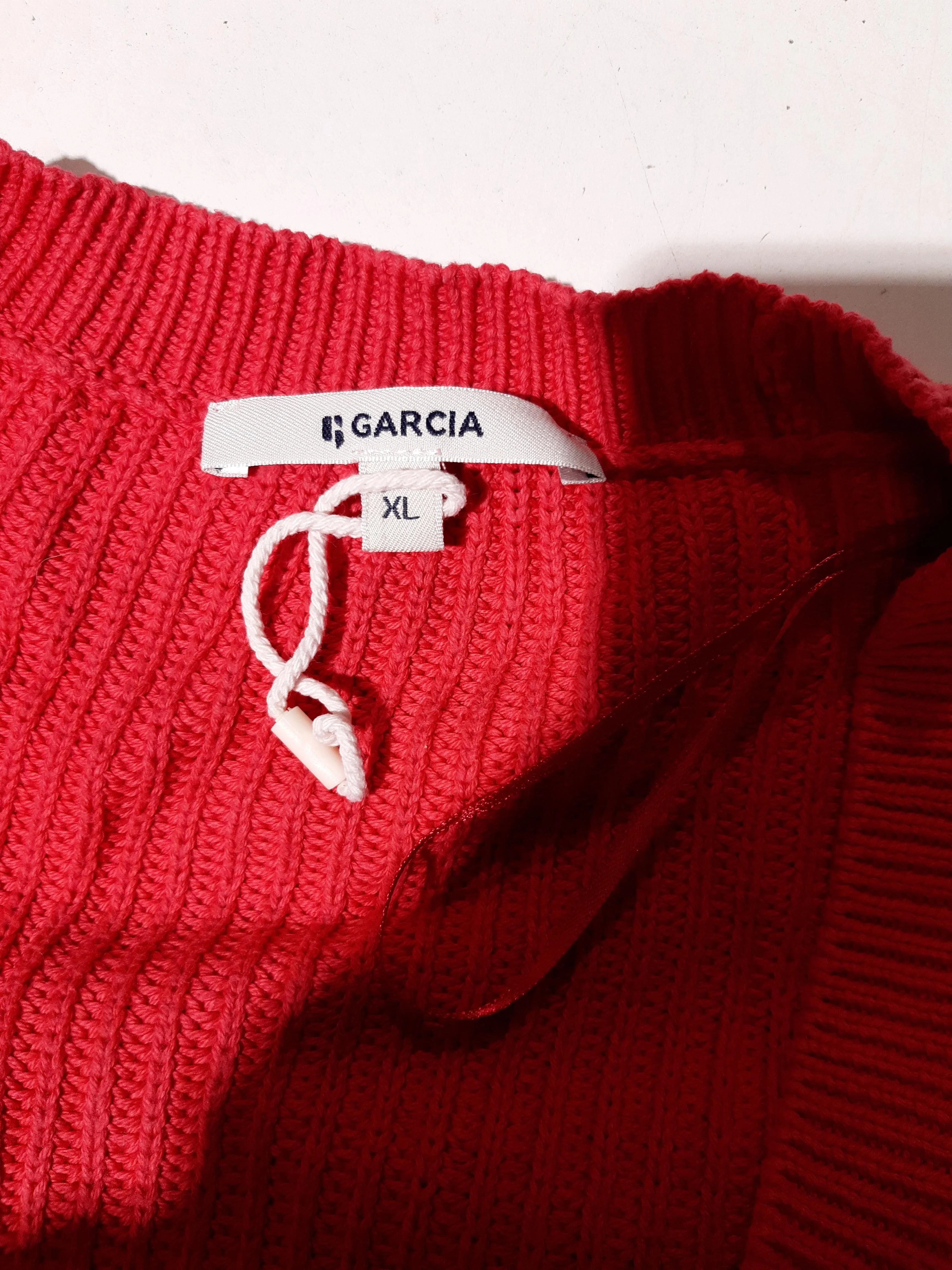 Garcia Women's Cardigan XL Red 100% Cotton V-Neck Cardigan - Image 5
