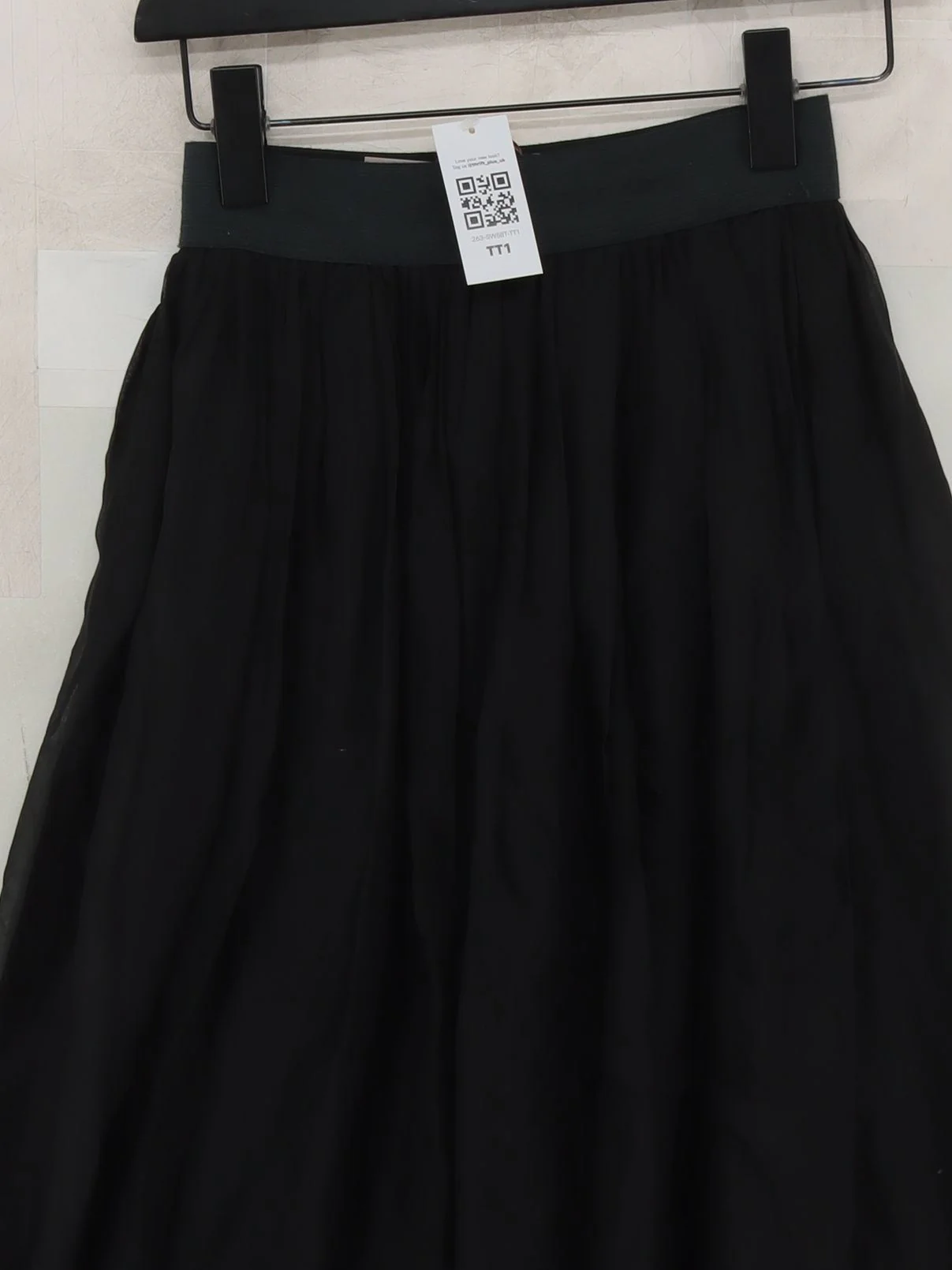 Garconne Women's Maxi Skirt Black Viscose with Silk Long Maxi - Image 3