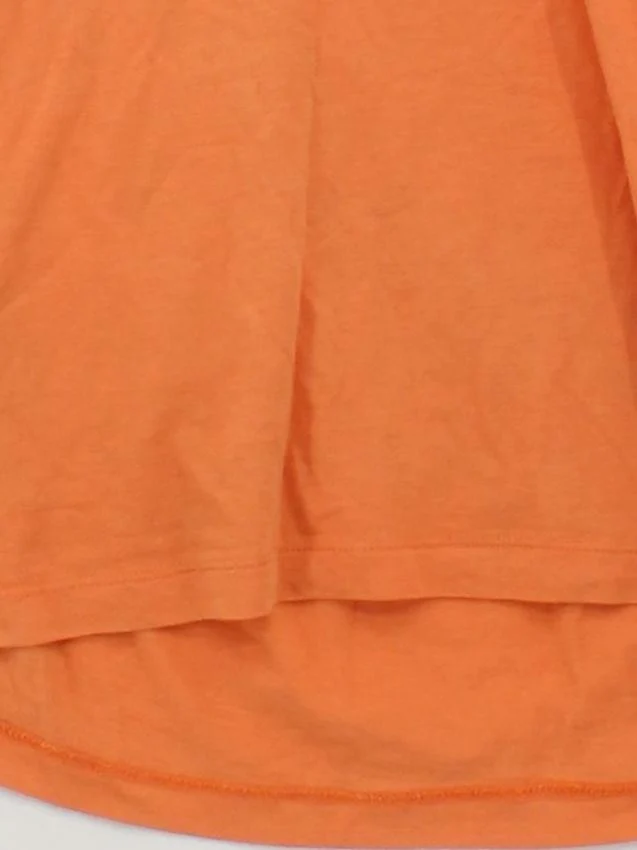 Gas Women's T-Shirt M Orange Graphic 100% Cotton Sleeveless V-Neck Basic - Image 4