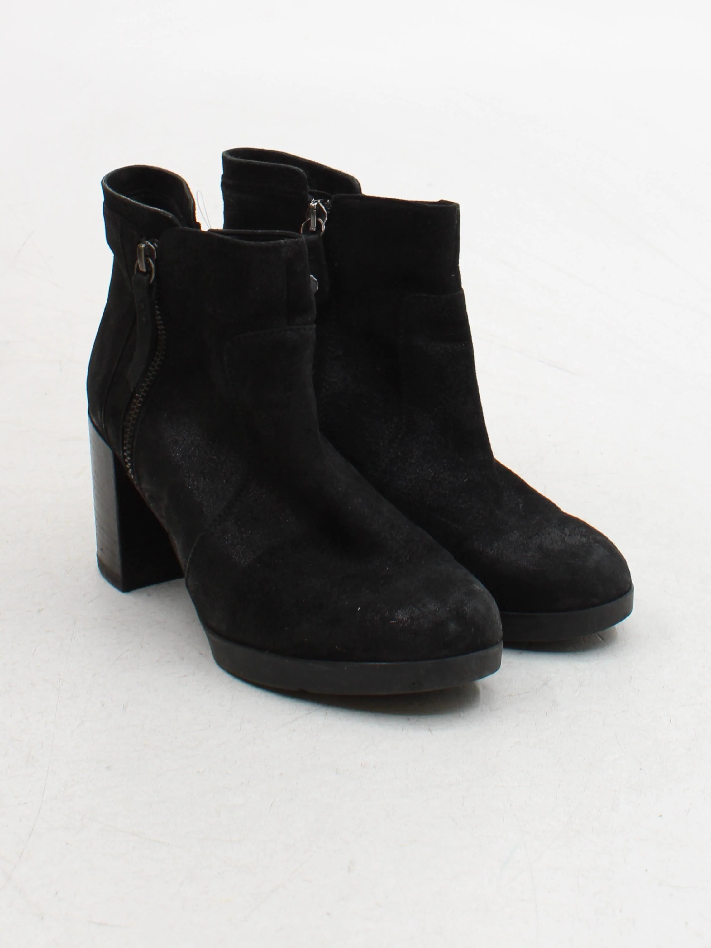 Geox Women's Boots UK 5 Black 100% Suede Combat - Image 4