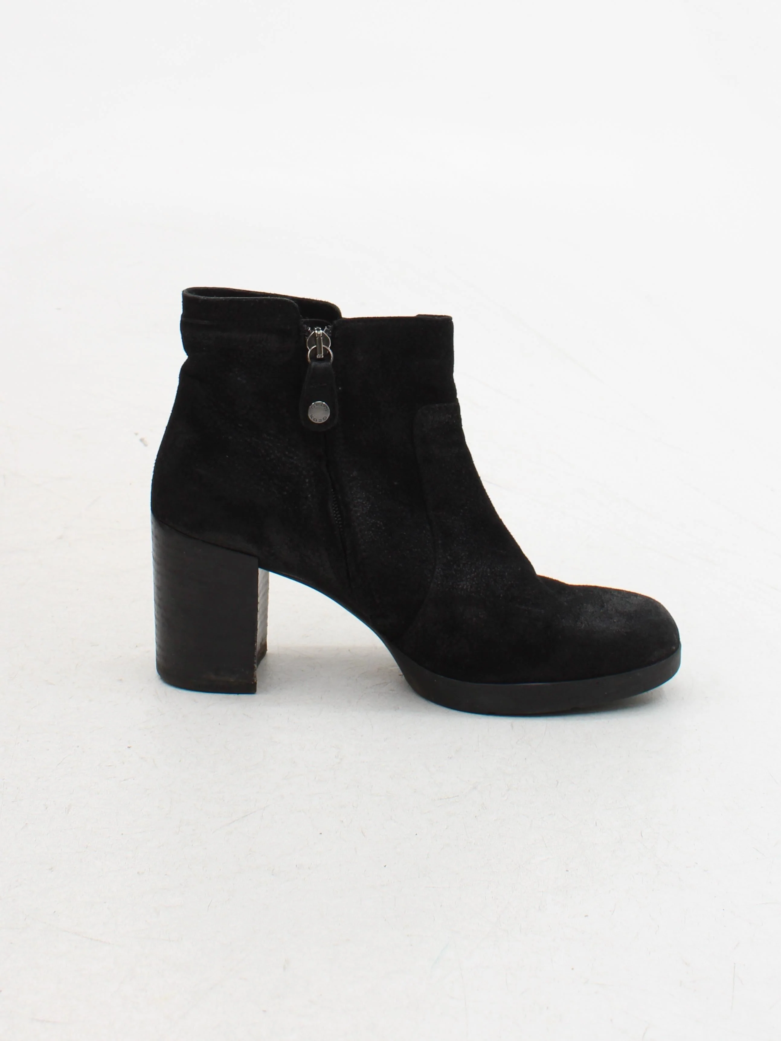 Geox Women's Boots UK 5 Black 100% Suede Combat - Image 5