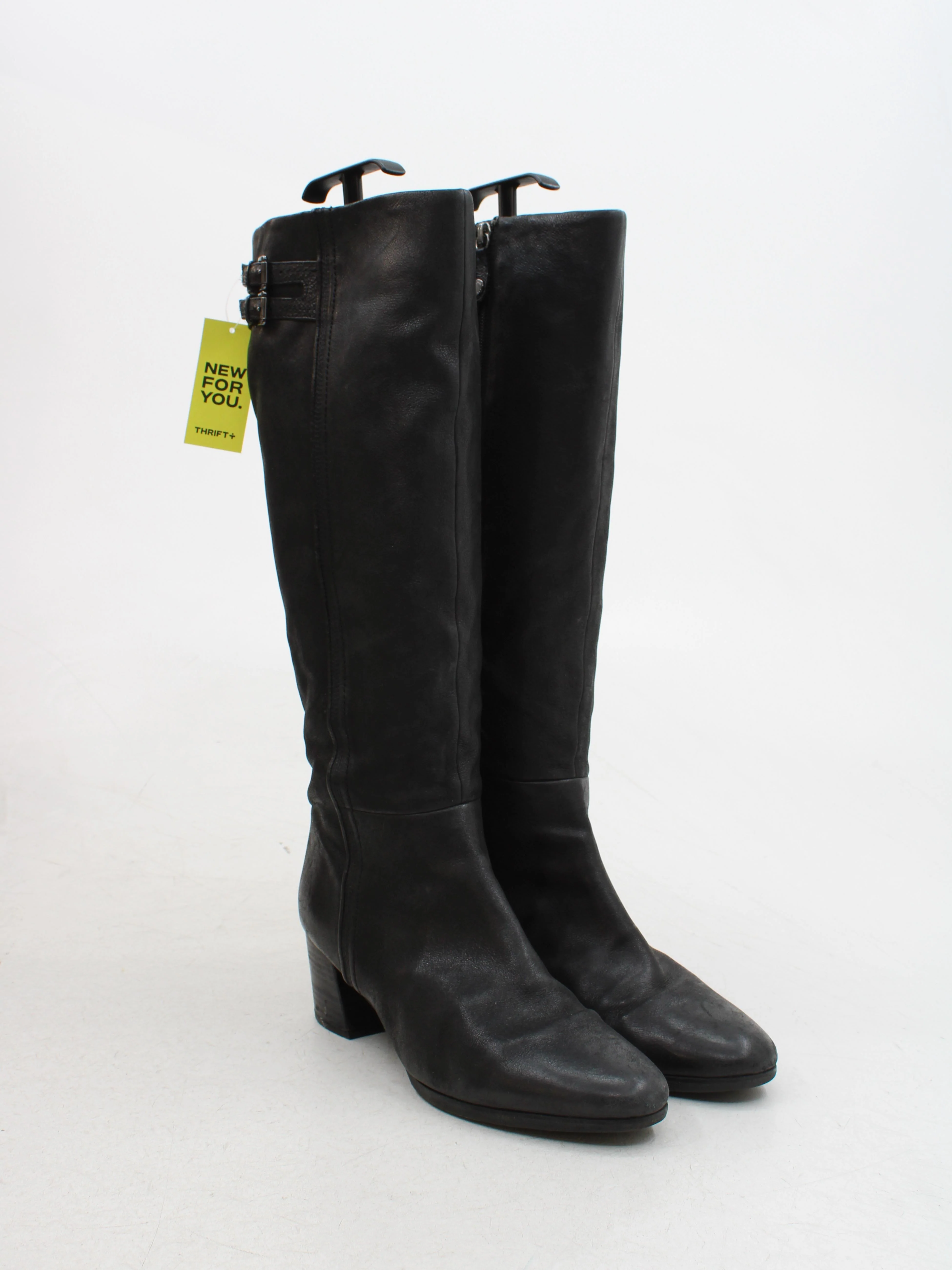 Geox Women's Boots UK 7 Black 100% Leather Riding Boot - Image 4