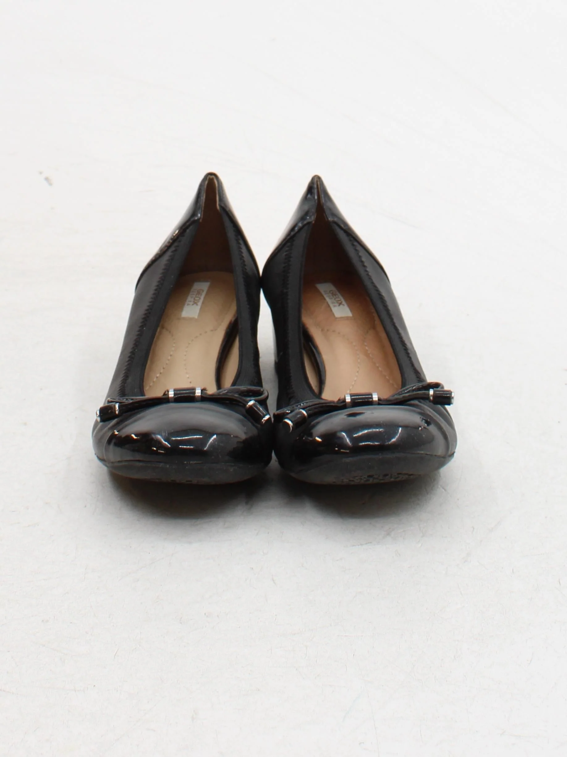 Geox Women's Flat Shoes UK 2 Black 100% Leather Ballet - Image 2