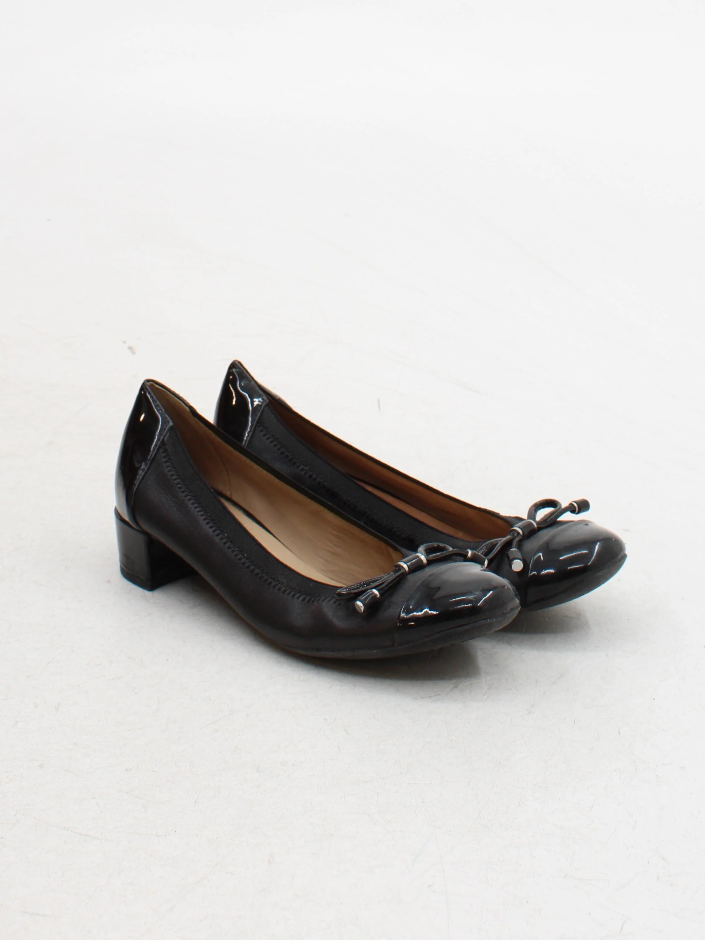 Geox Women's Flat Shoes UK 2 Black 100% Leather Ballet - Image 4