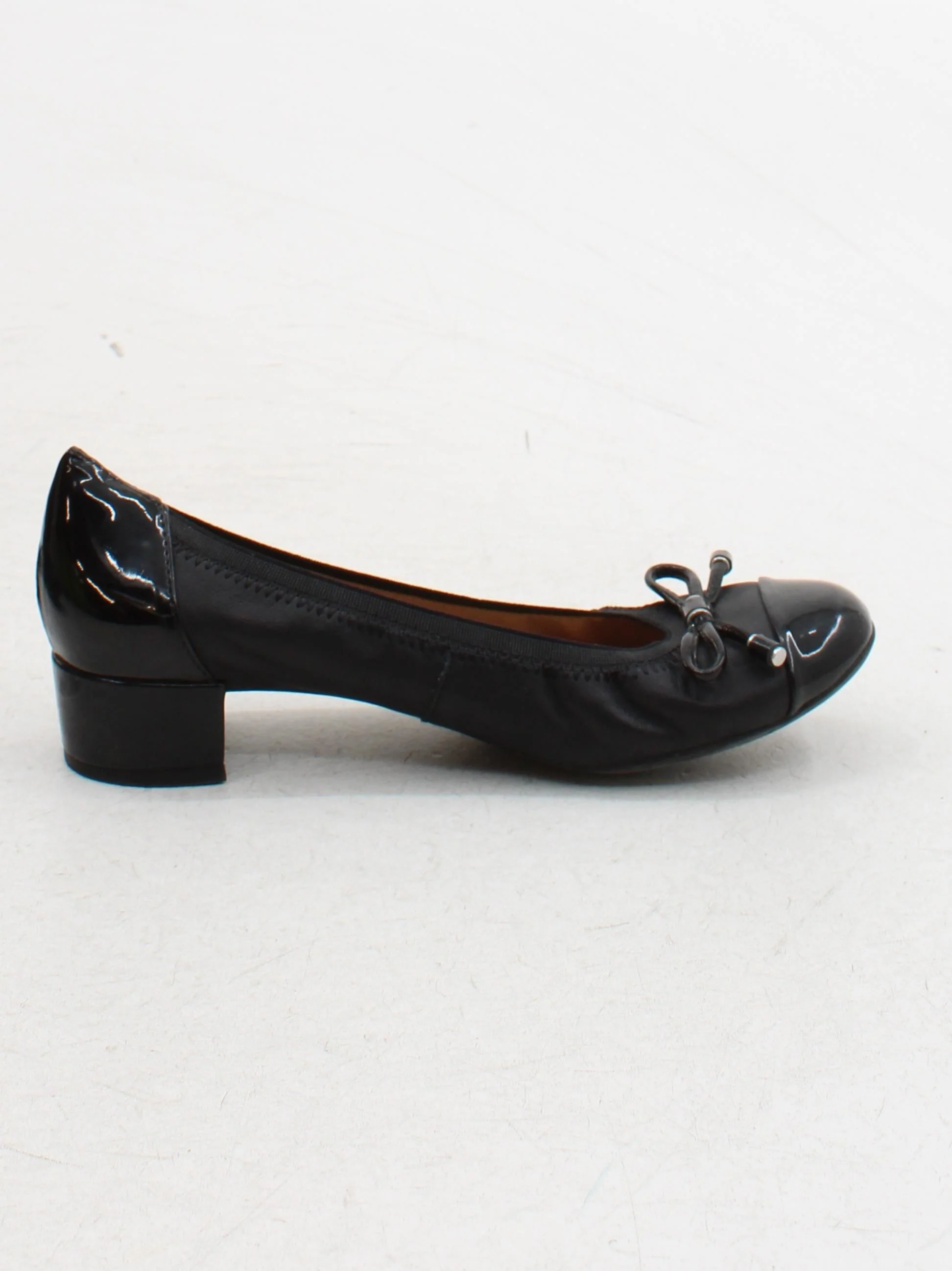 Geox Women's Flat Shoes UK 2 Black 100% Leather Ballet - Image 5