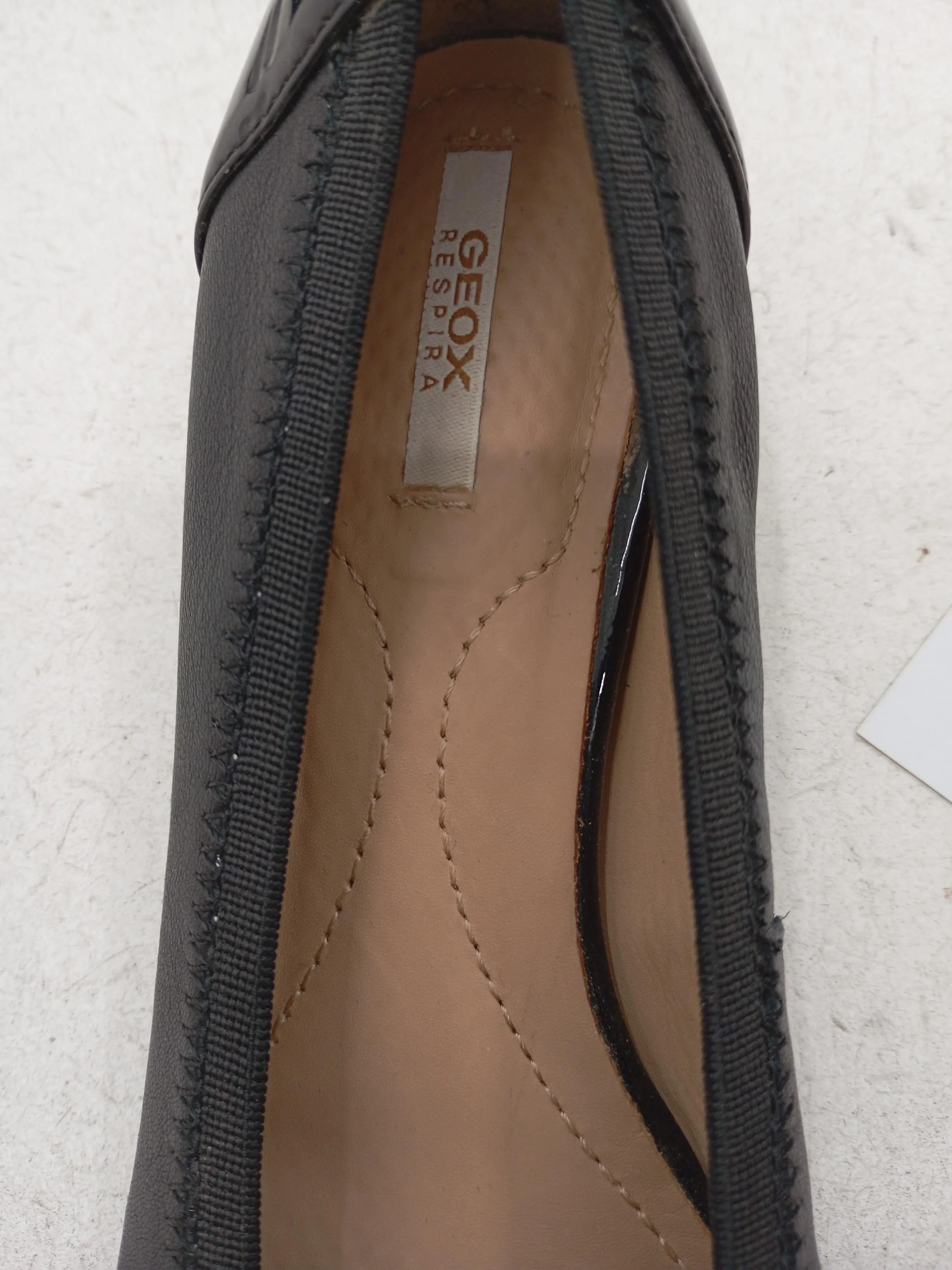 Geox Women's Flat Shoes UK 2 Black 100% Leather Ballet - Image 6