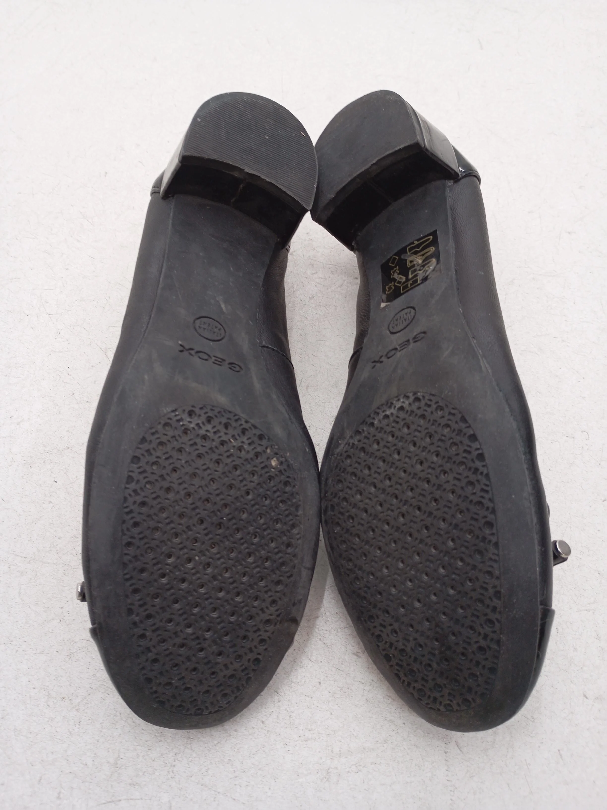 Geox Women's Flat Shoes UK 2 Black 100% Leather Ballet - Image 7