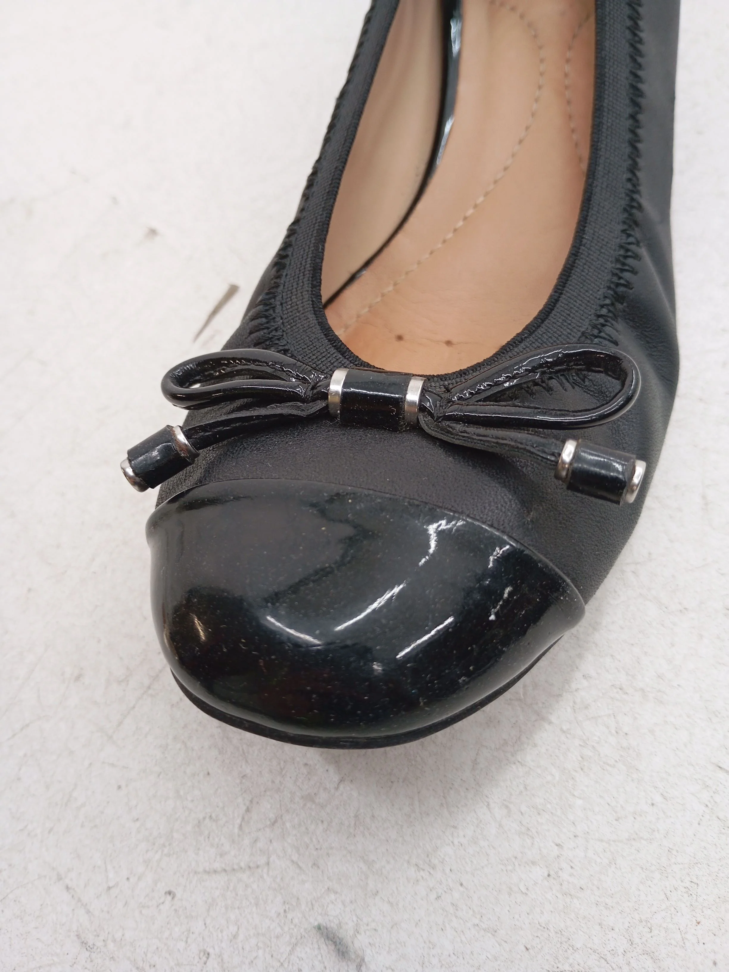 Geox Women's Flat Shoes UK 2 Black 100% Leather Ballet - Image 8