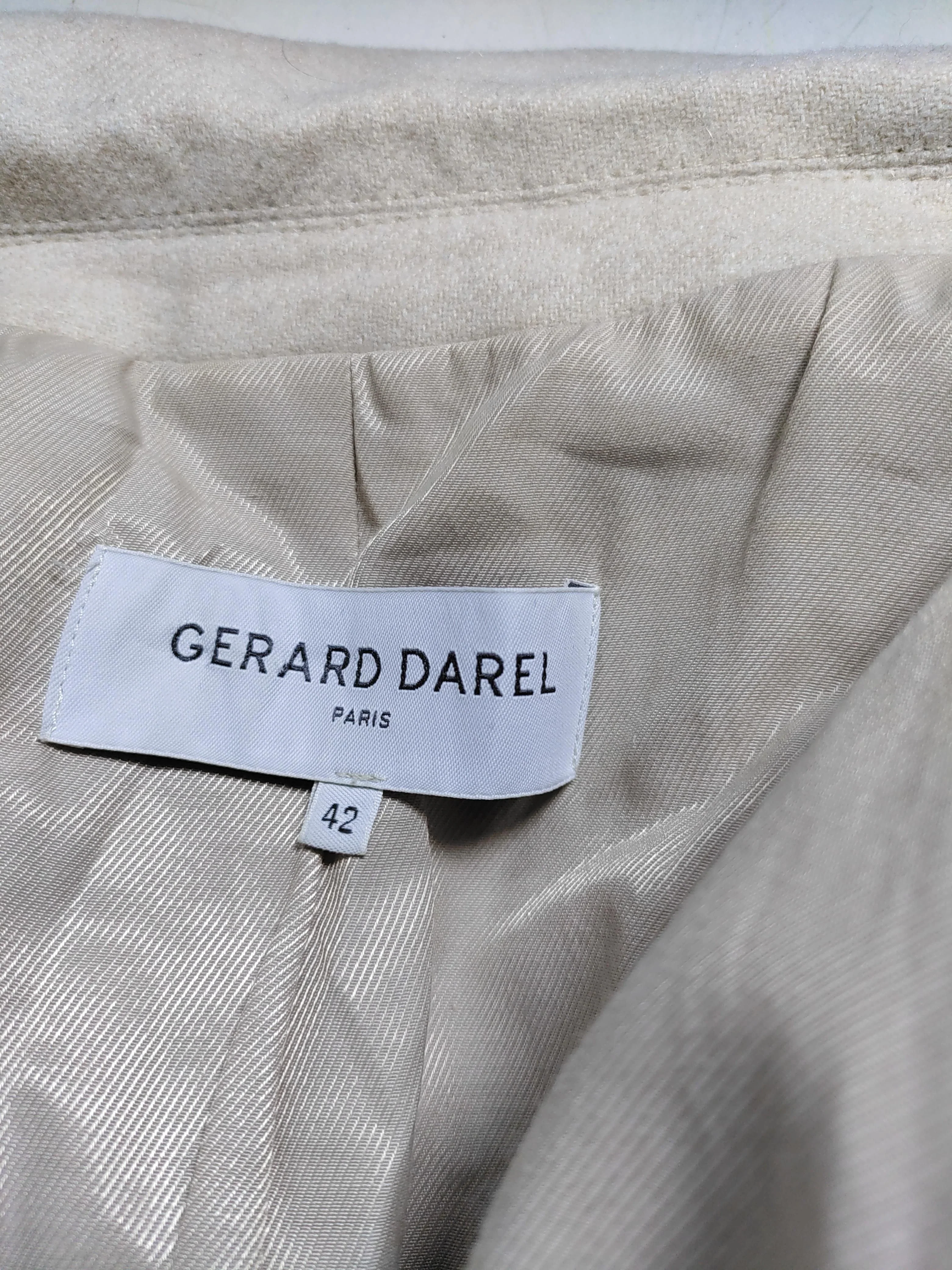 Gerard Darel Women's Blazer UK 12 Cream 100% Other Overcoat - Image 5