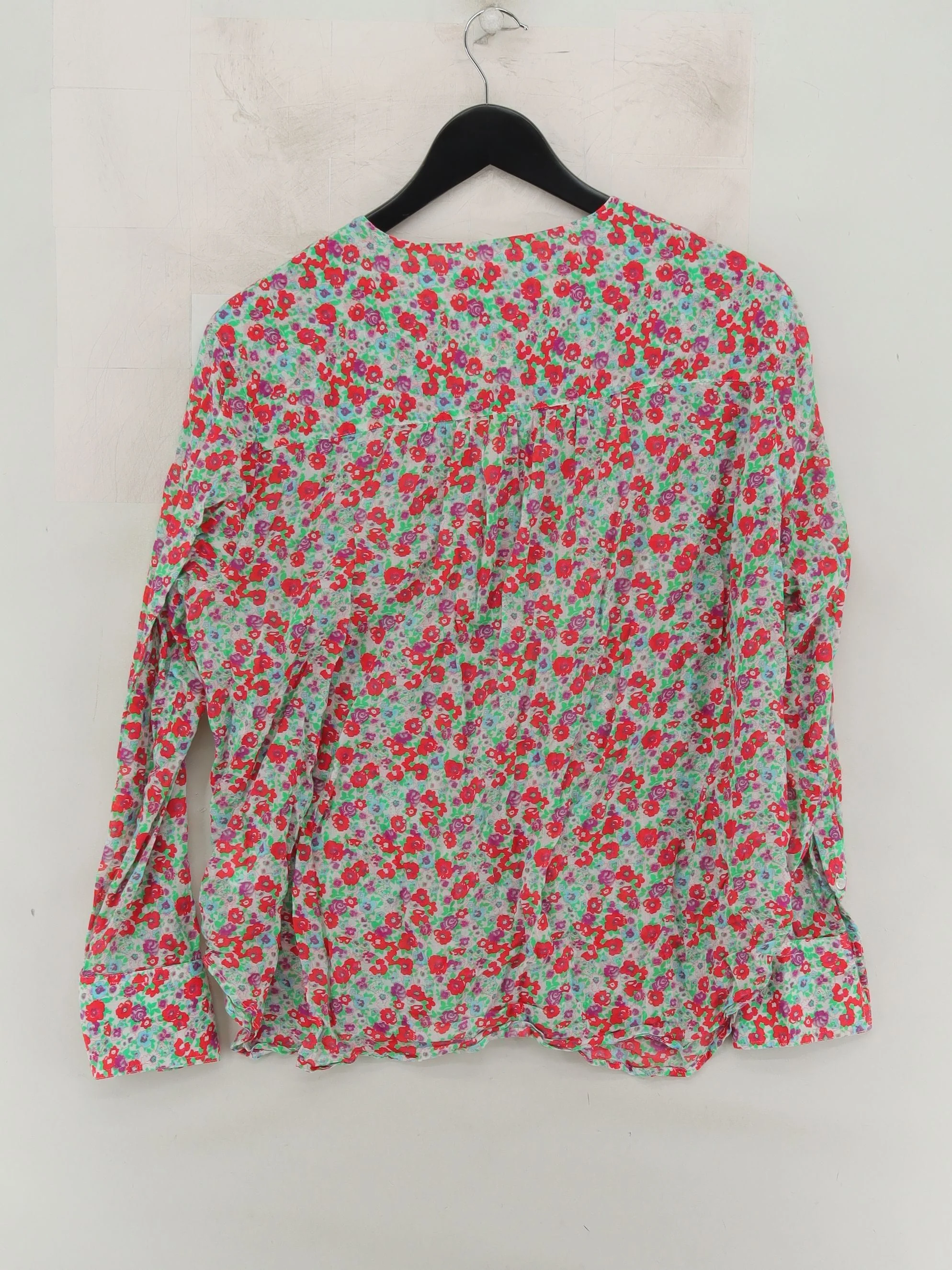 Gerard Darel Women's Blouse UK 14 Multi 100% Cotton Basic - Image 2