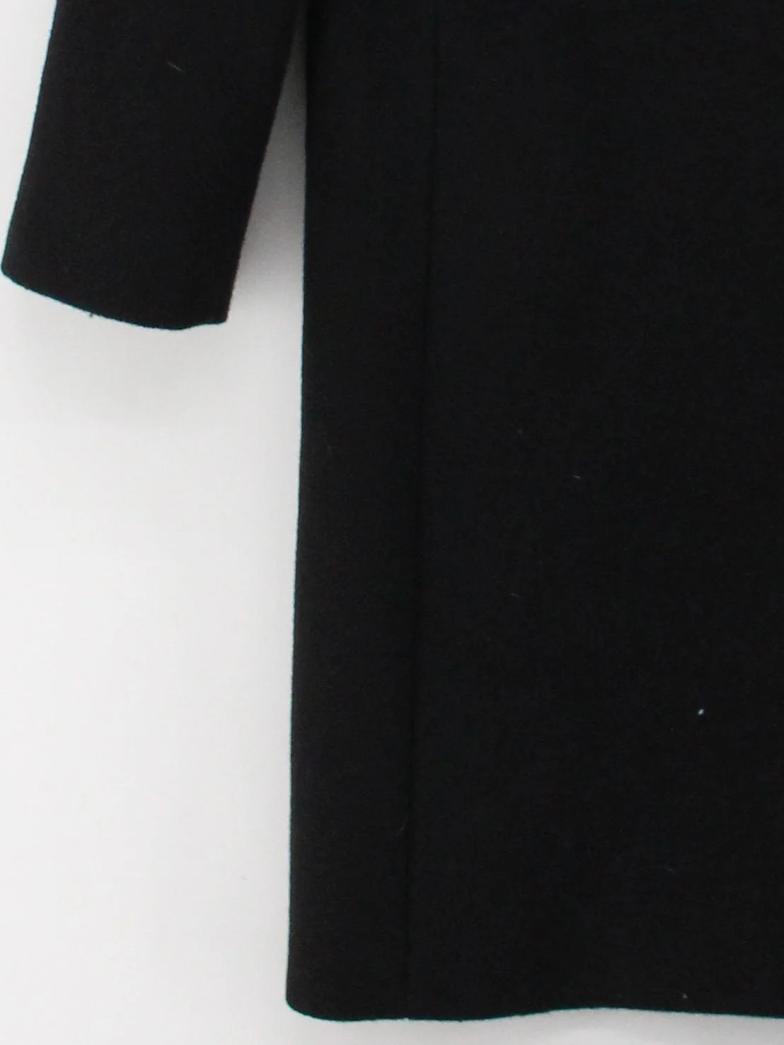 Gerard Darel Women's Coat UK 12 Black Wool with Acetate Overcoat - Image 4