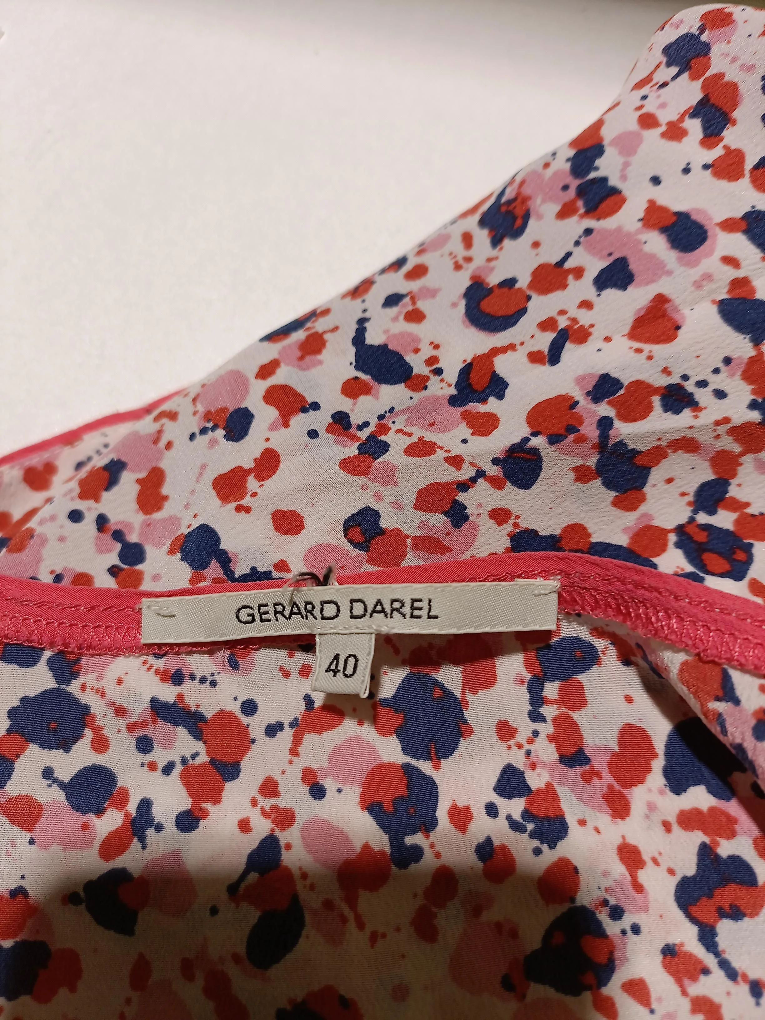 Gerard Darel Women's Top M Multi 100% Silk Sleeveless Round Neck Basic - Image 5