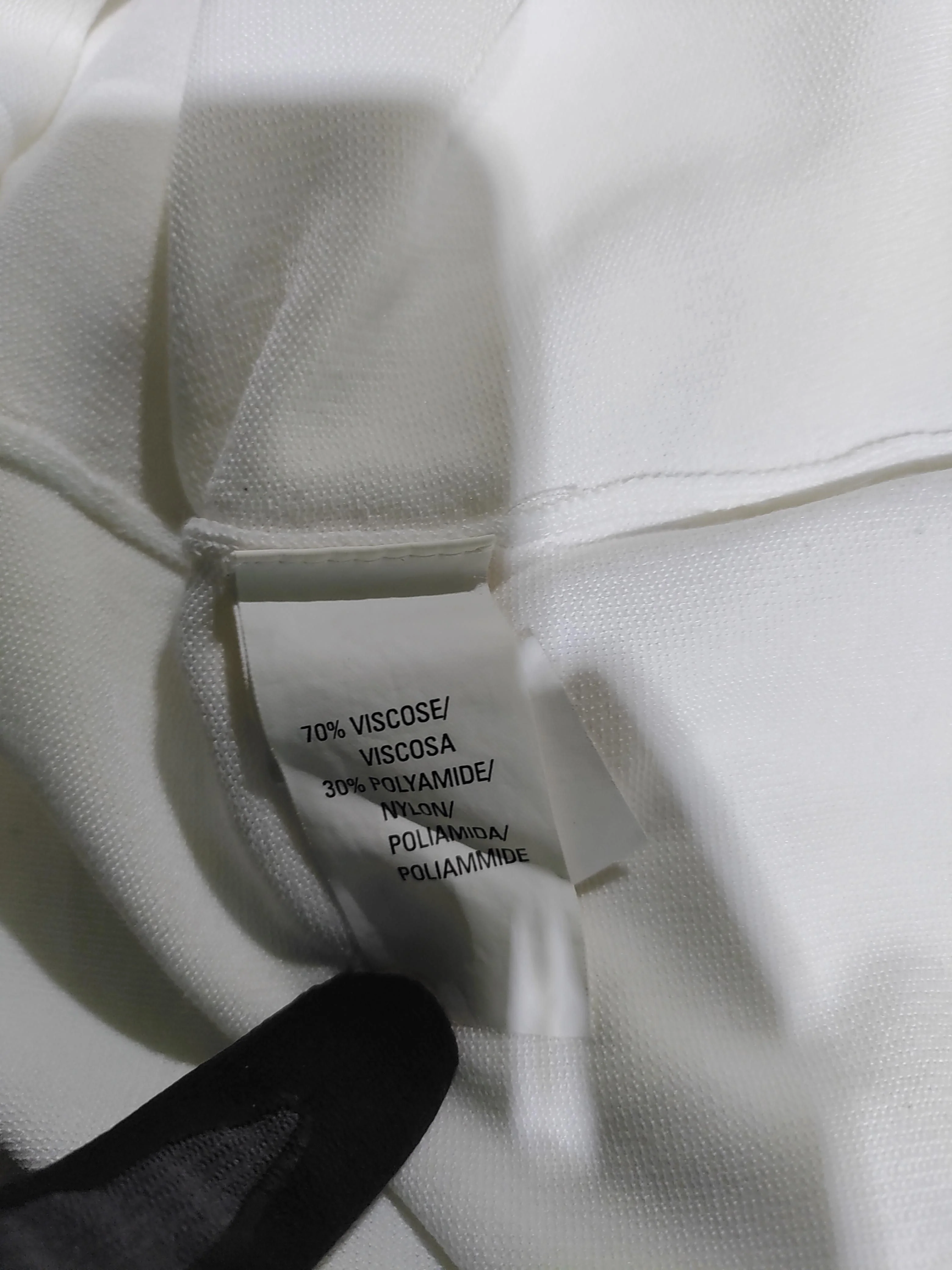 Gerard Darel Women's Top S White Viscose with Polyamide Long Sleeve V-Neck Basic - Image 7