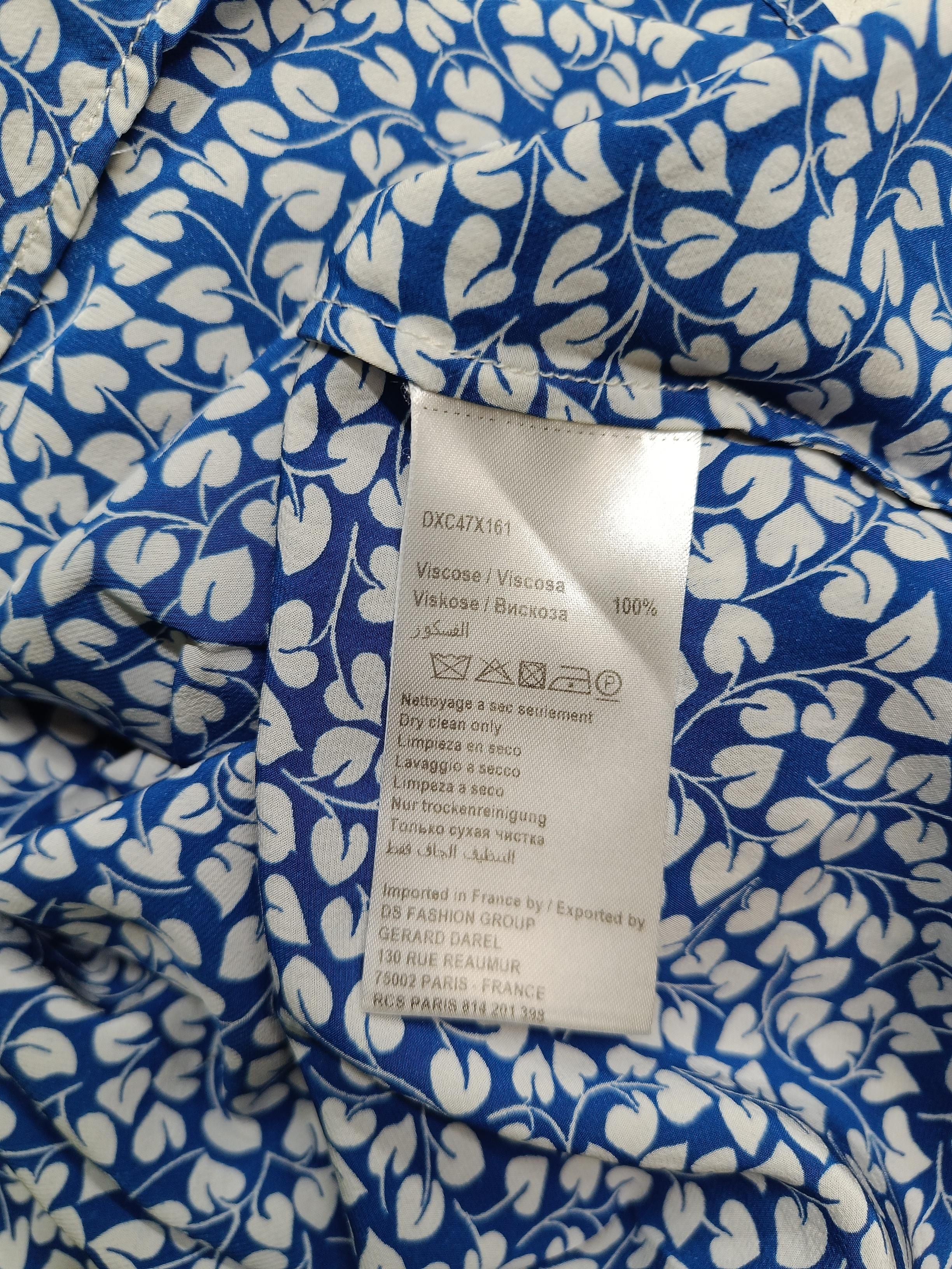 Gerard Darel Women's Top UK 10 Blue 100% Viscose Basic - Image 6