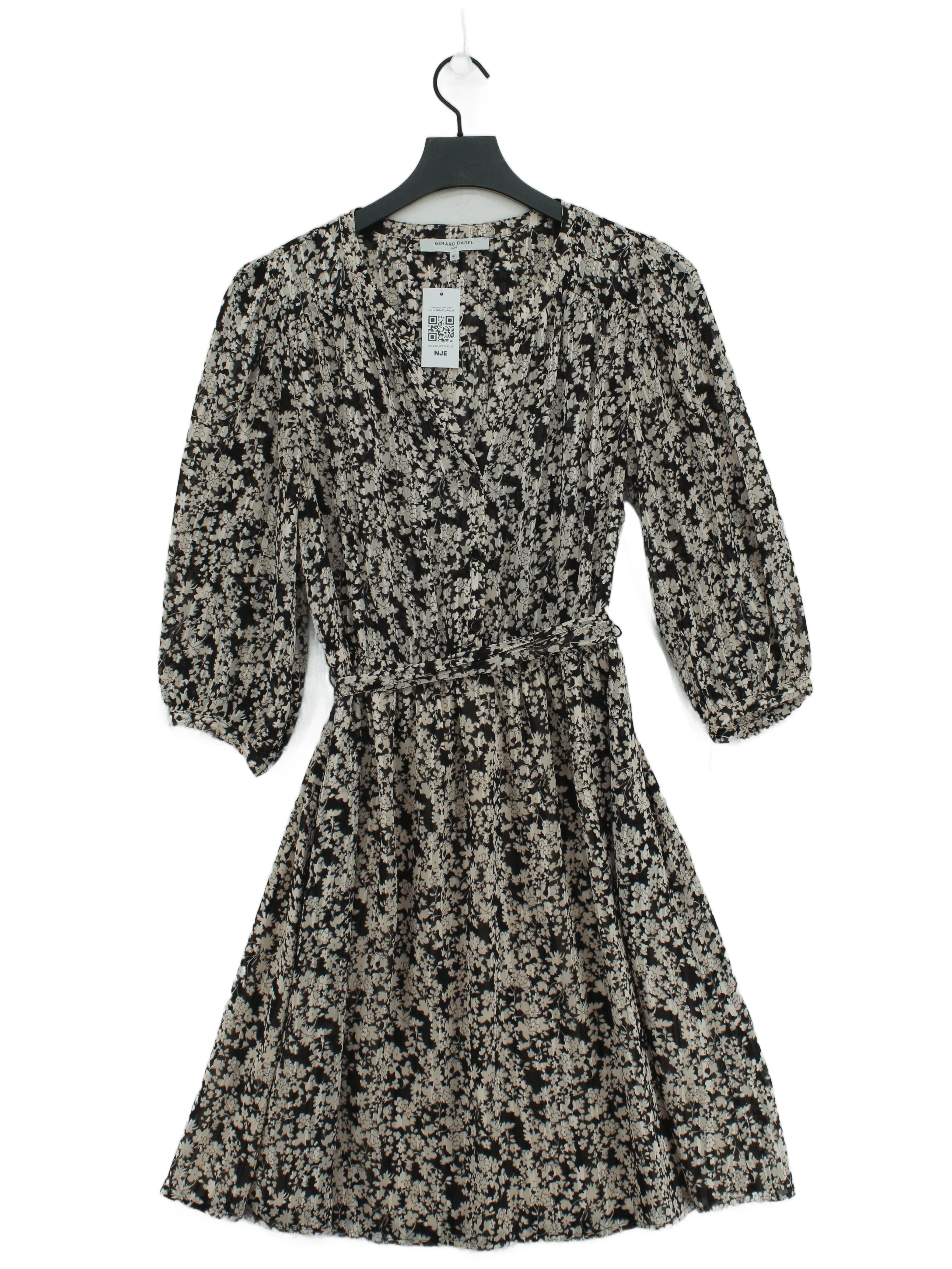 Gerard Darel Wrap Mini Dress in Multi
