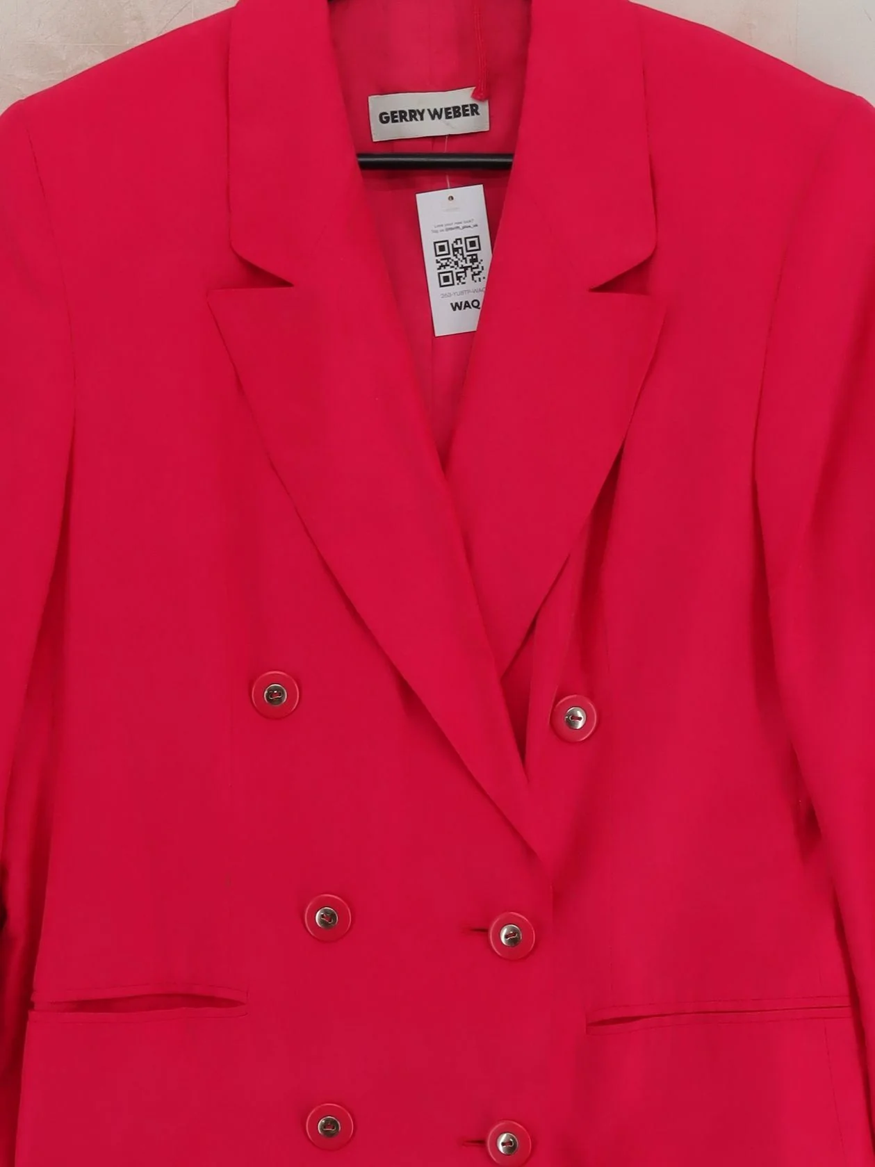 Gerry Weber Women's Blazer UK 10 Pink Silk with Acetate Overcoat - Image 3