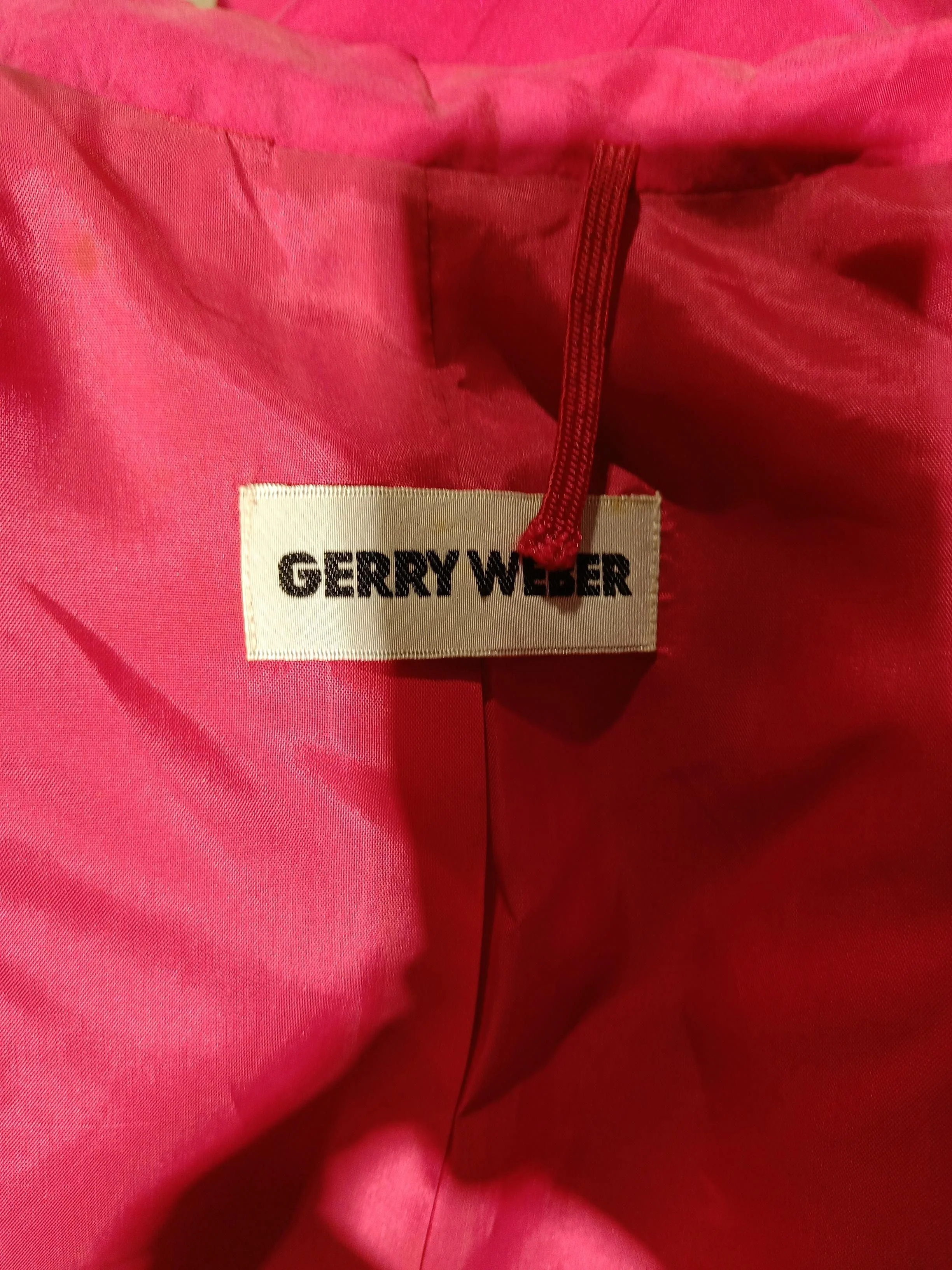 Gerry Weber Women's Blazer UK 10 Pink Silk with Acetate Overcoat - Image 6