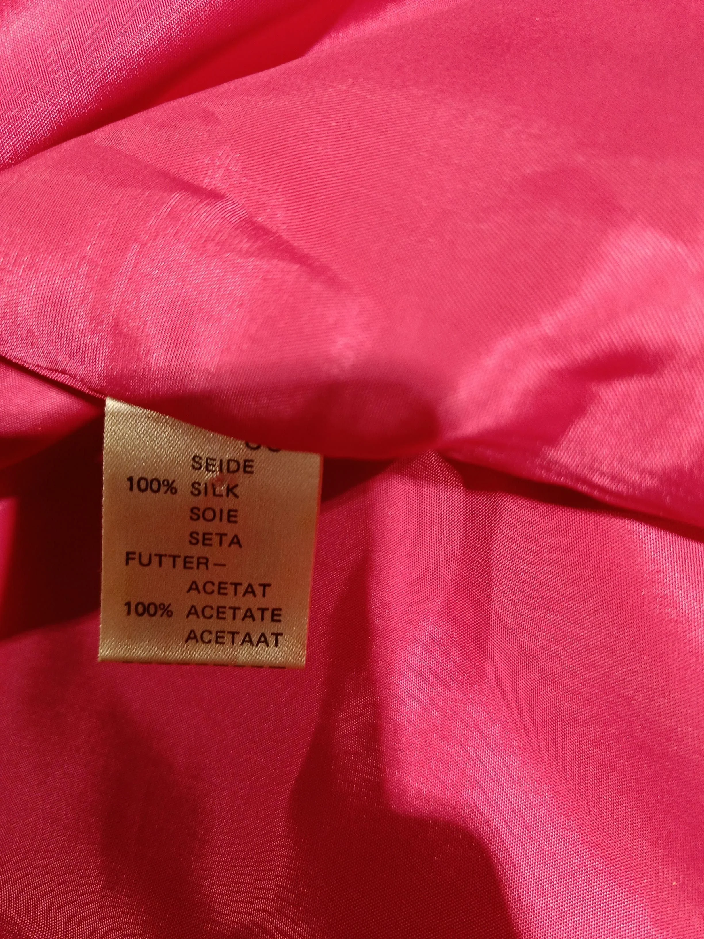 Gerry Weber Women's Blazer UK 10 Pink Silk with Acetate Overcoat - Image 7