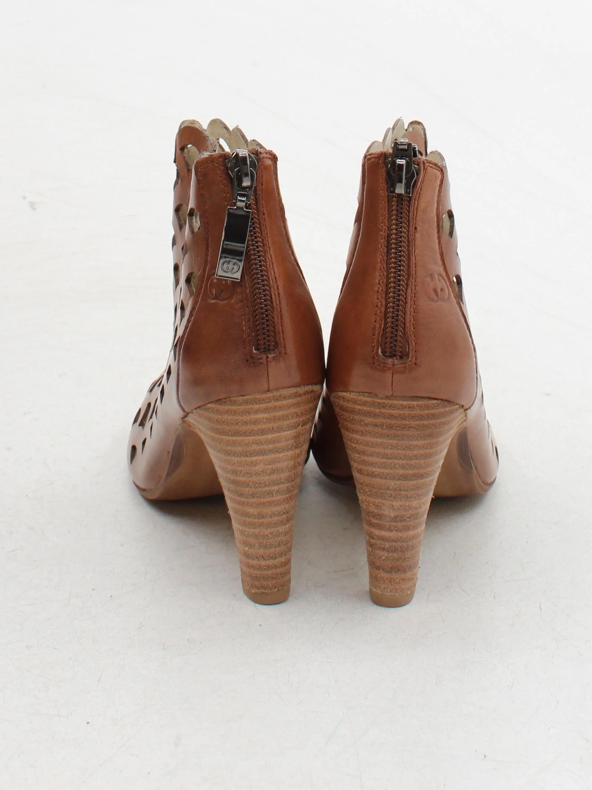 Gerry Weber Women's Boots UK 5 Tan 100% Leather Combat - Image 3