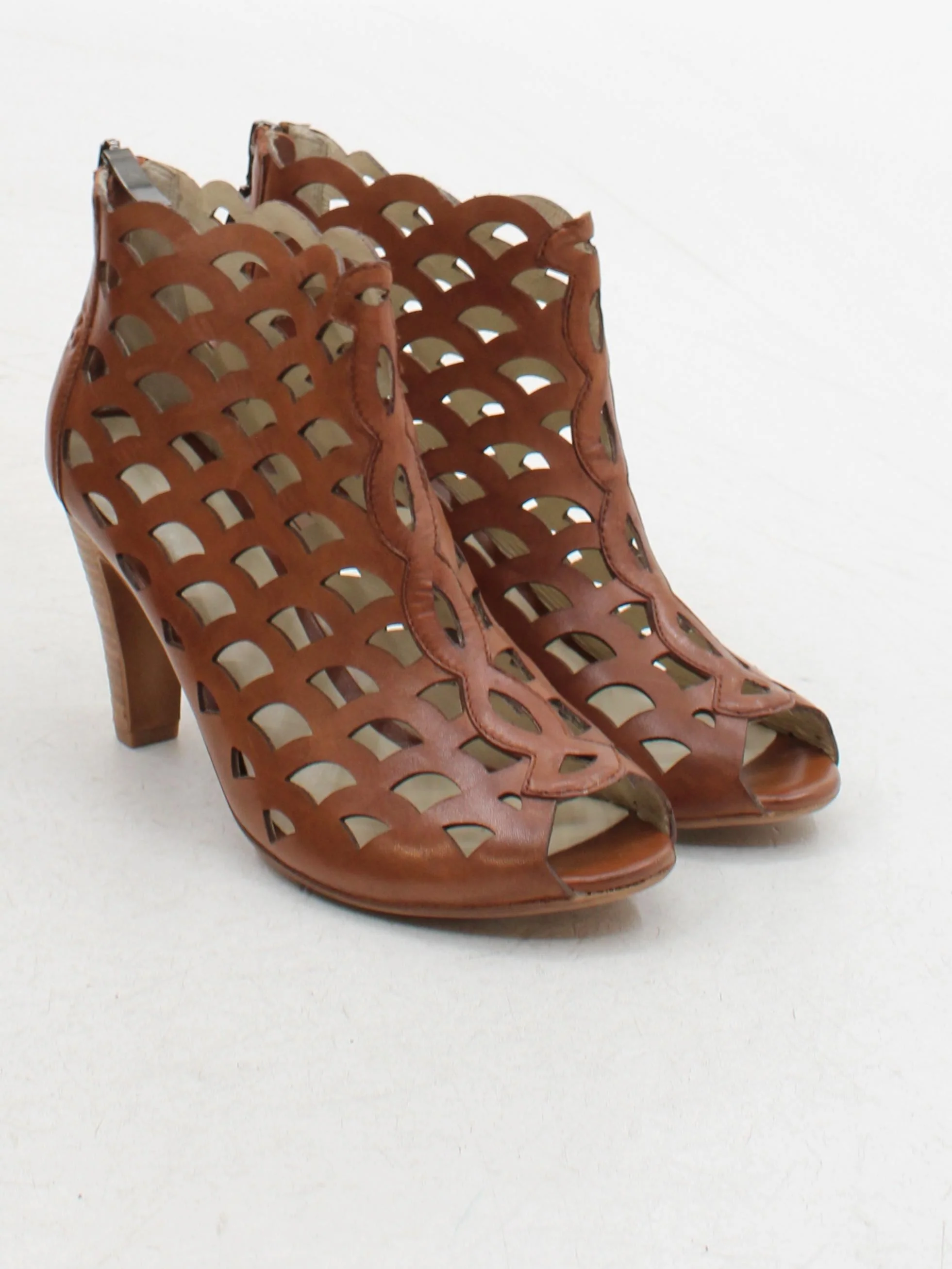 Gerry Weber Women's Boots UK 5 Tan 100% Leather Combat - Image 4