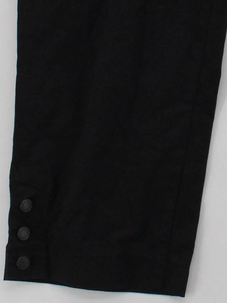 Gerry Weber Women's Trousers UK 16 Black Cotton with Elastane Straight Capri - Image 4