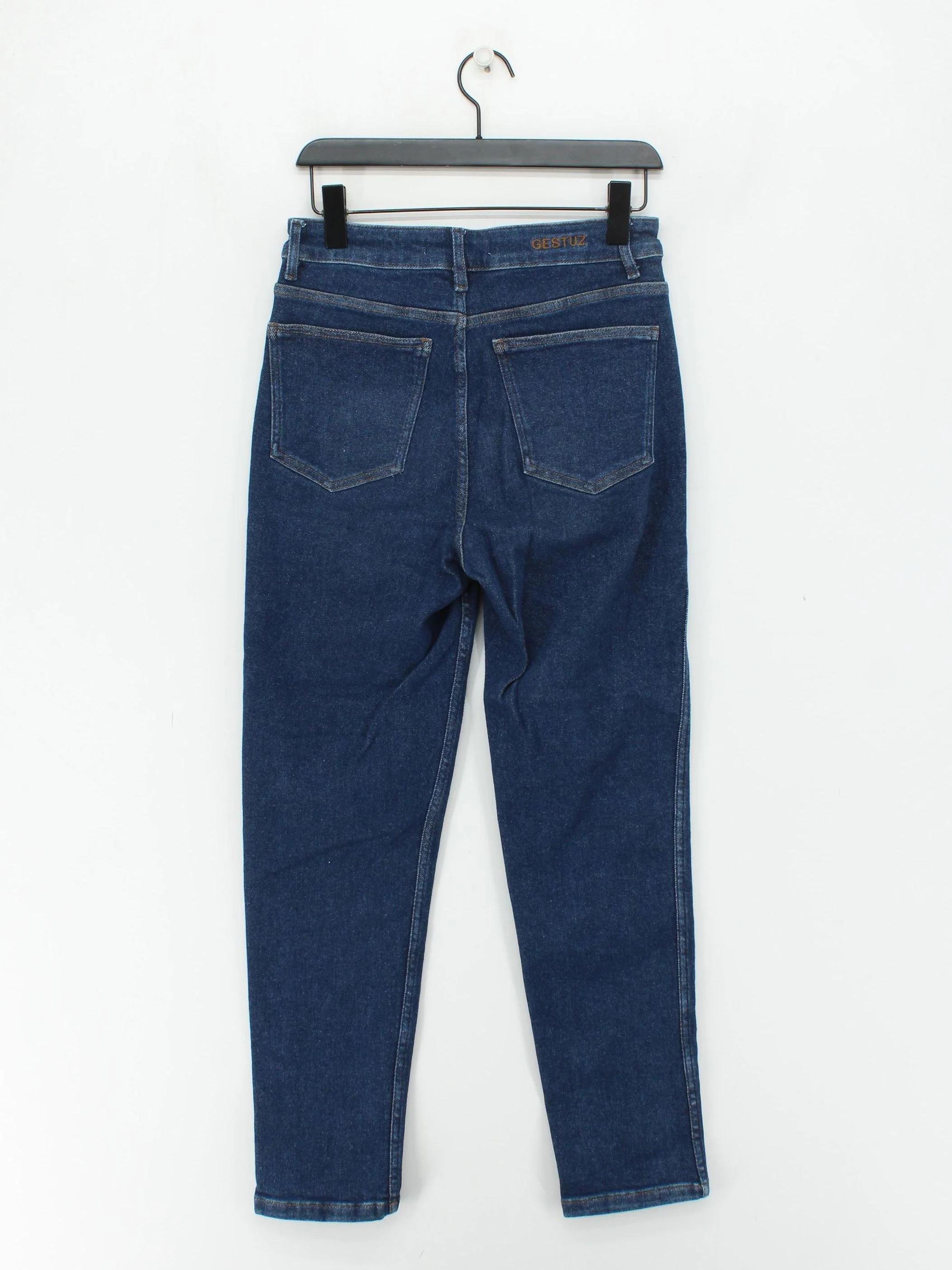 Gestuz Women's Jeans W 30 in Blue Cotton with Polyester, Elastane Mom - Image 2