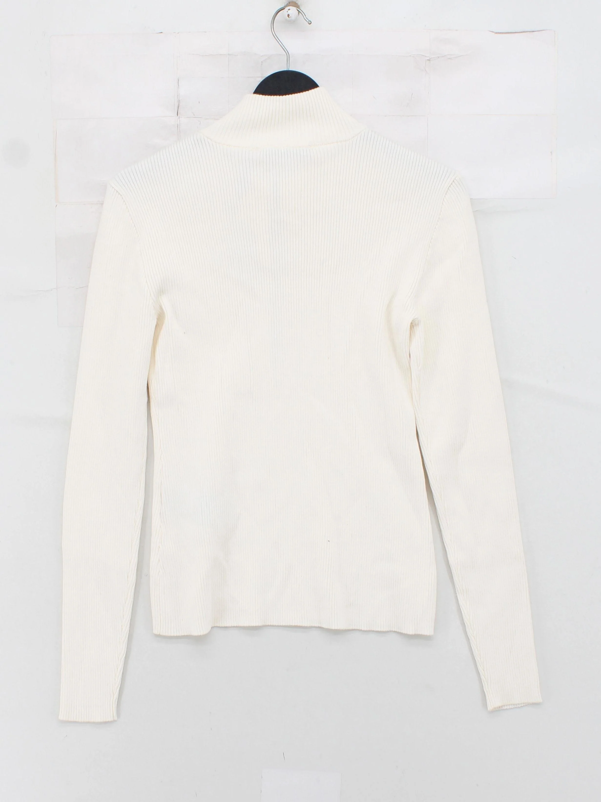 Gestuz Women's Top S Cream Cotton with Polyamide, Elastane Basic - Image 2
