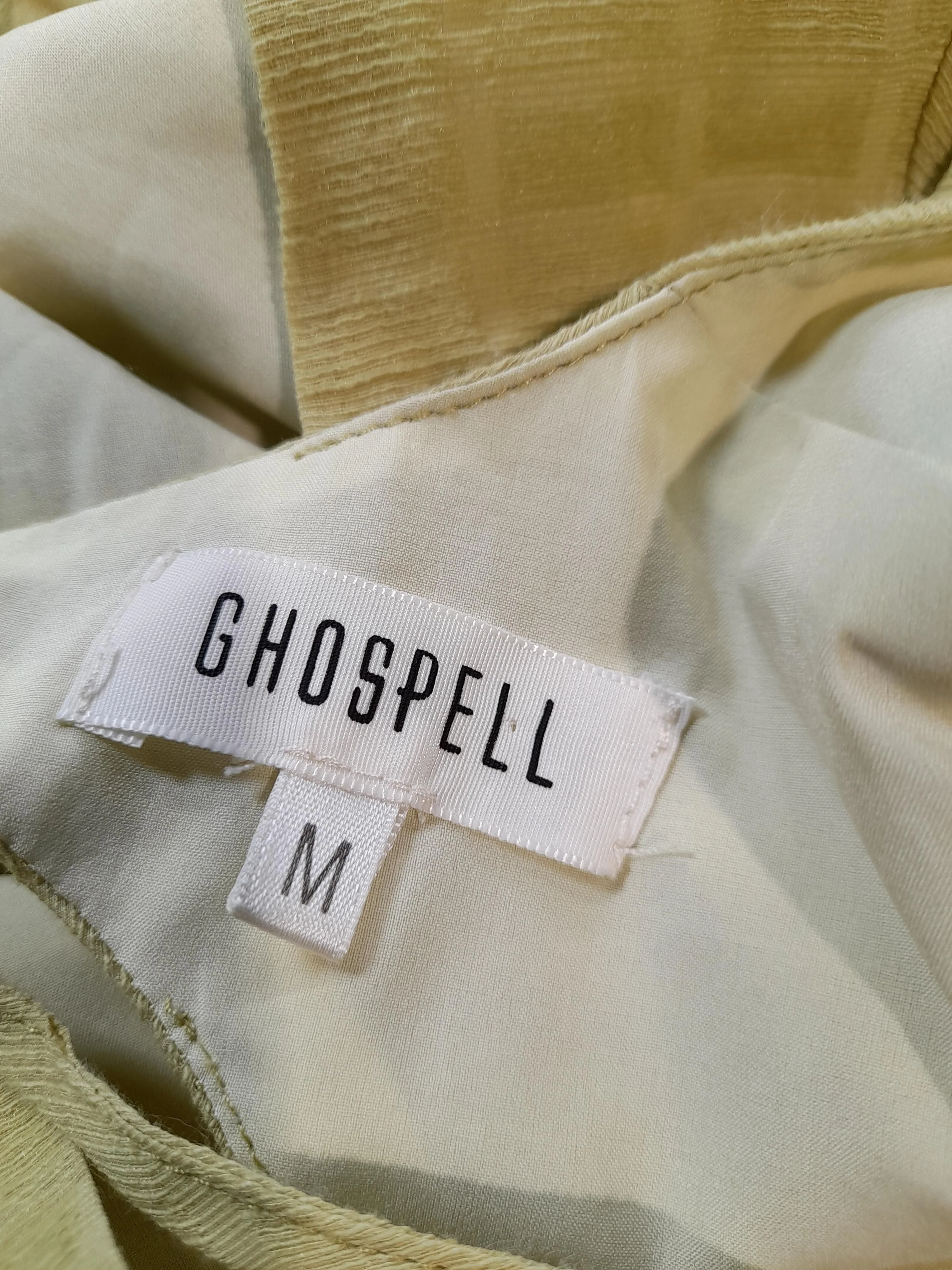 Ghospell A-Line Mini Dress M in Yellow - Image 5