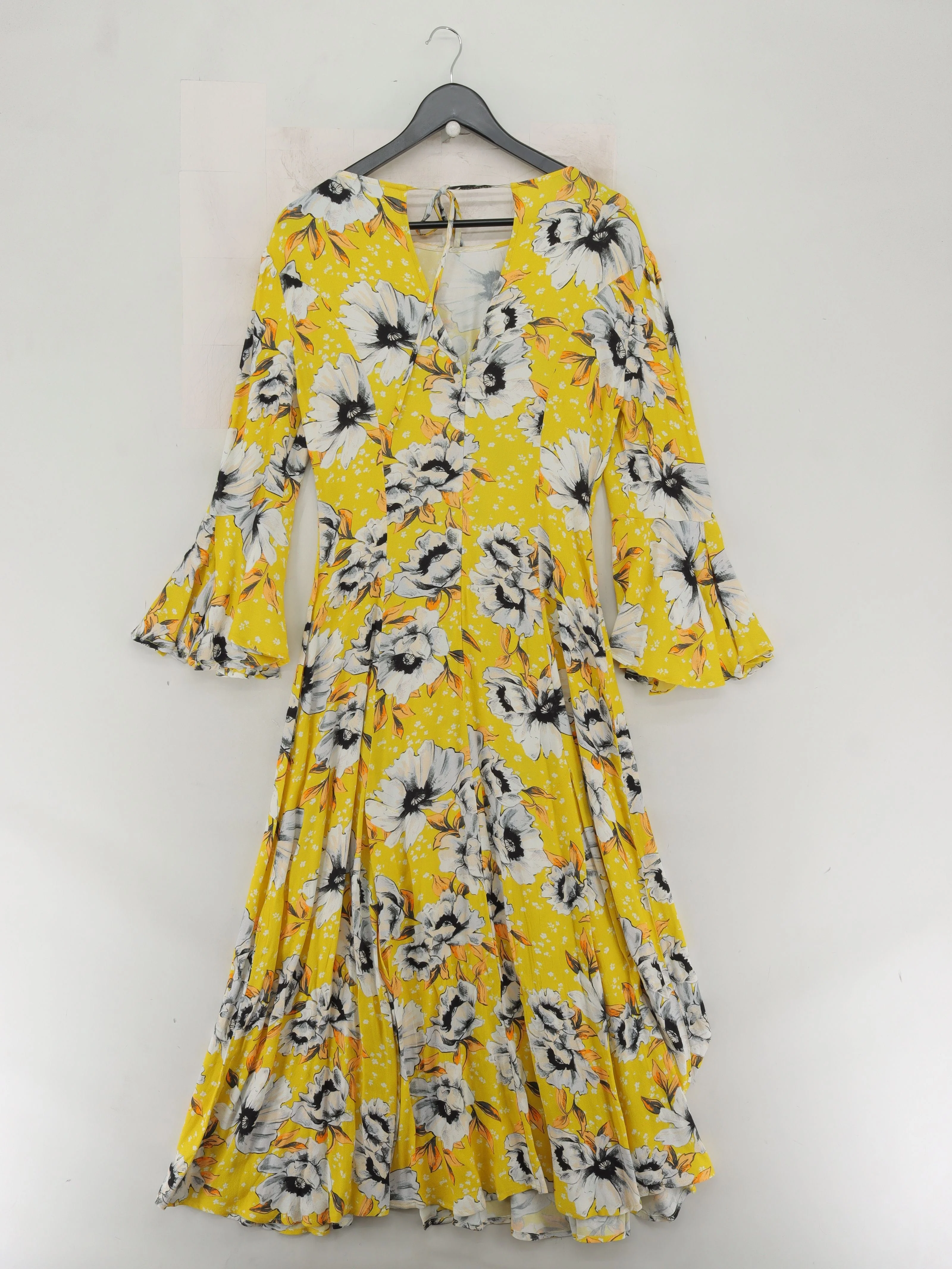 Ghost A-Line Midi Dress S in Yellow - Image 2