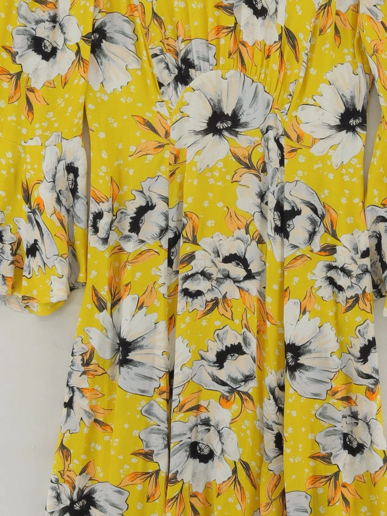 Ghost A-Line Midi Dress S in Yellow - Image 3