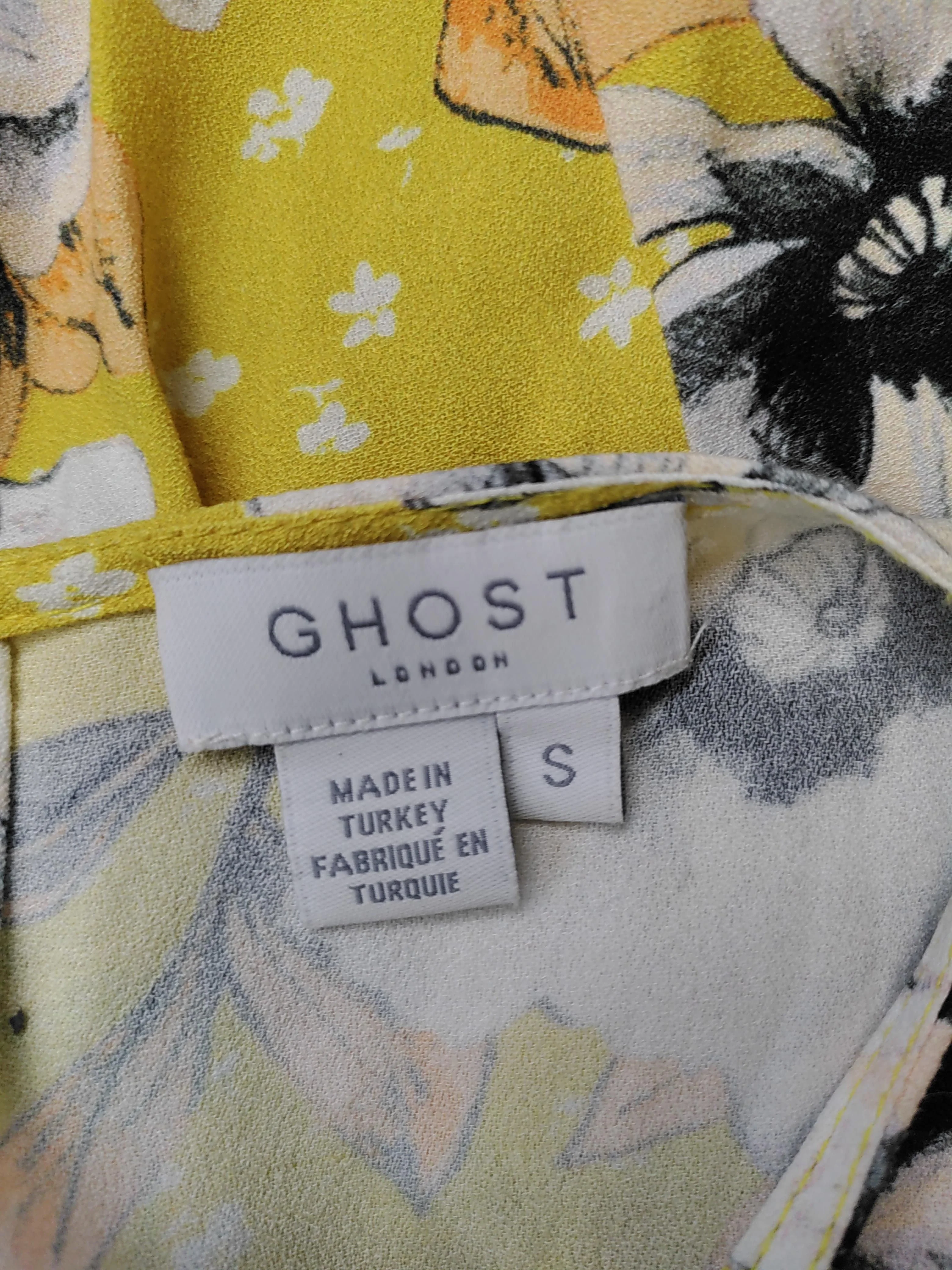 Ghost A-Line Midi Dress S in Yellow - Image 5