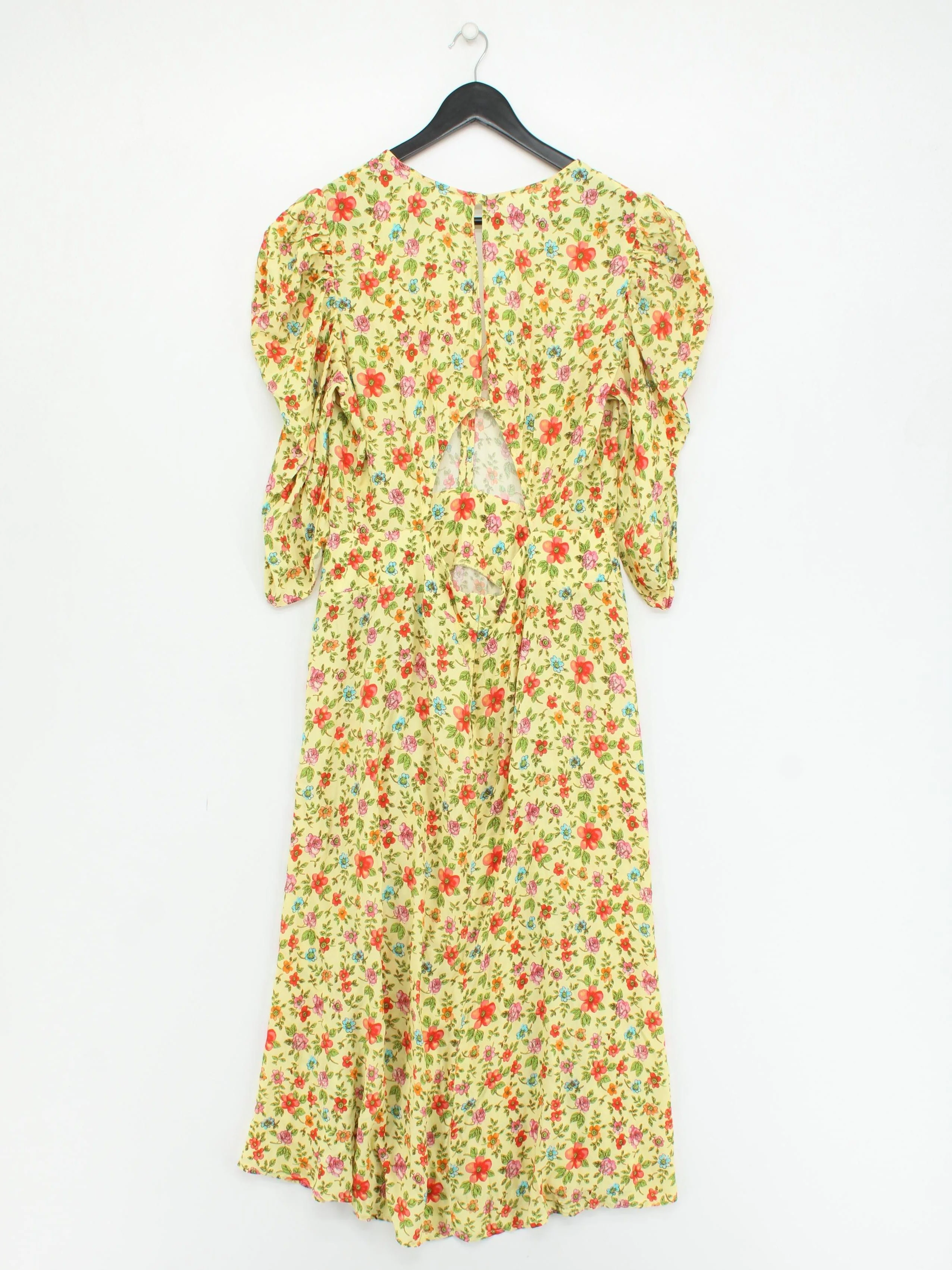 Ghost London Jumper Midi Dress L in Yellow - Image 2