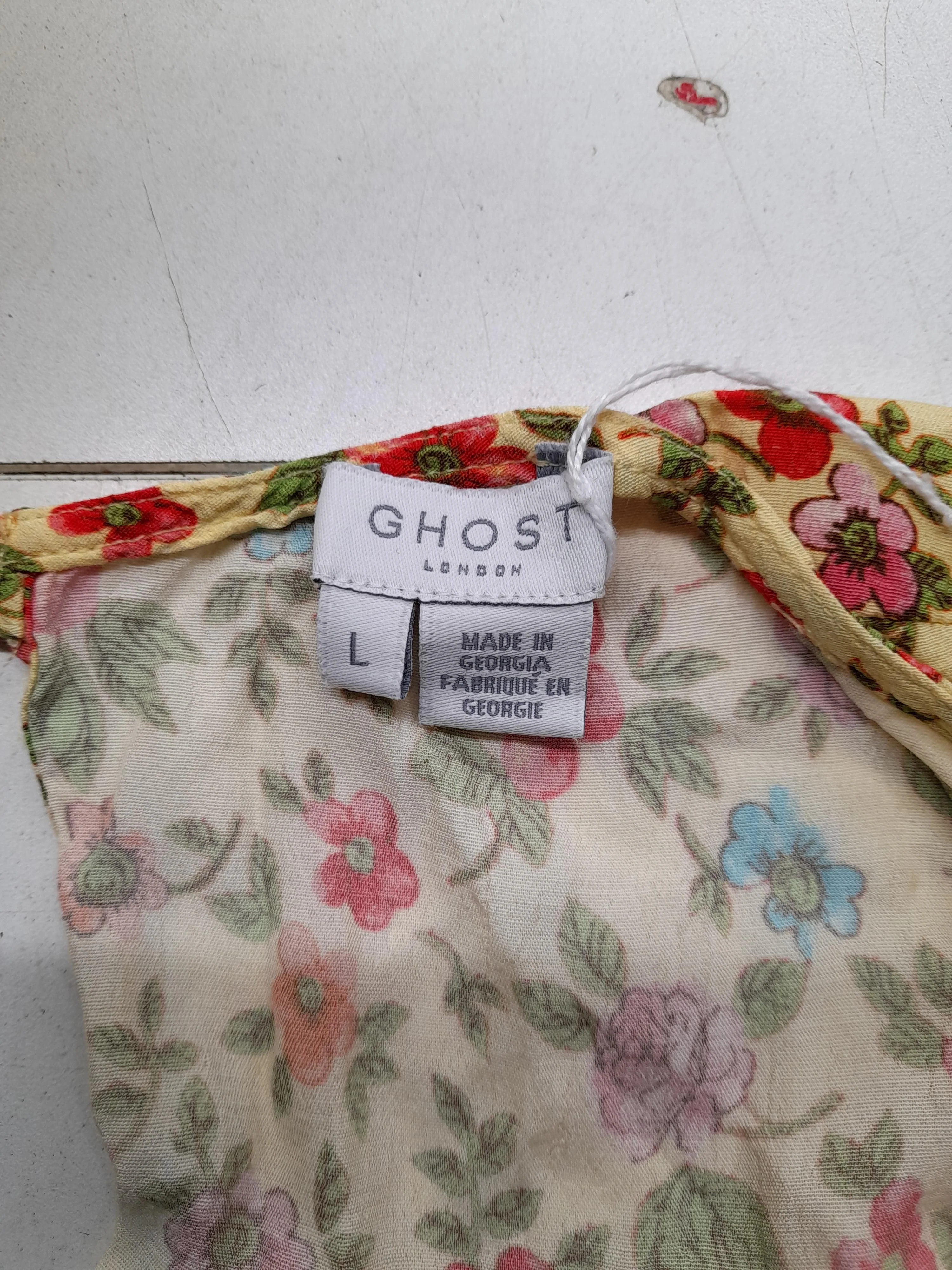 Ghost London Jumper Midi Dress L in Yellow - Image 5