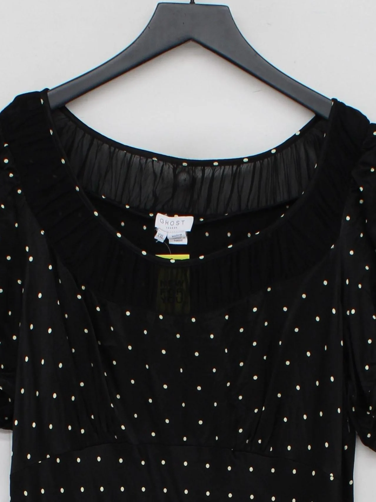 Ghost London T-Shirt Midi Dress UK16 in Black - Image 3