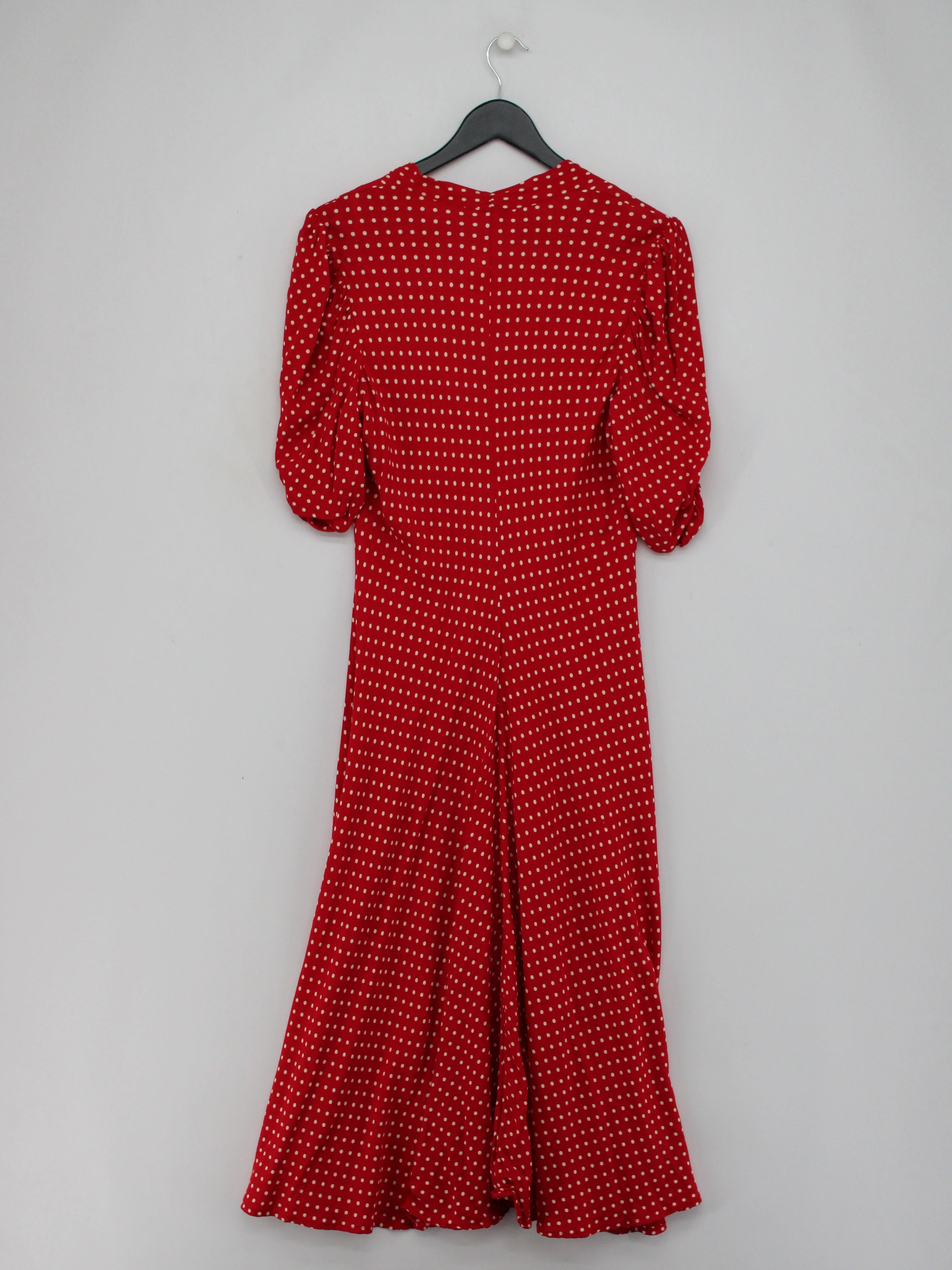 Ghost London Wrap Midi Dress UK16 in Red - Image 2