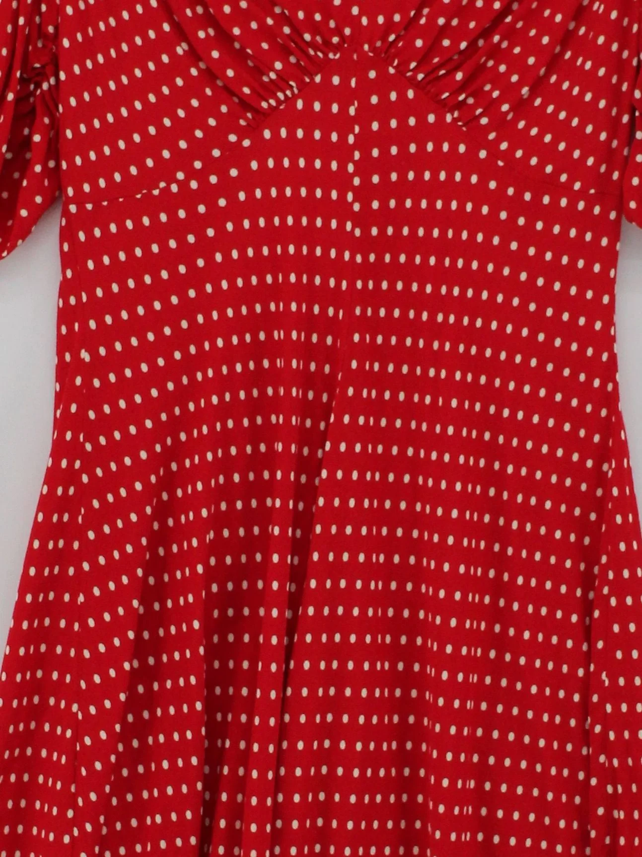Ghost London Wrap Midi Dress UK16 in Red - Image 3