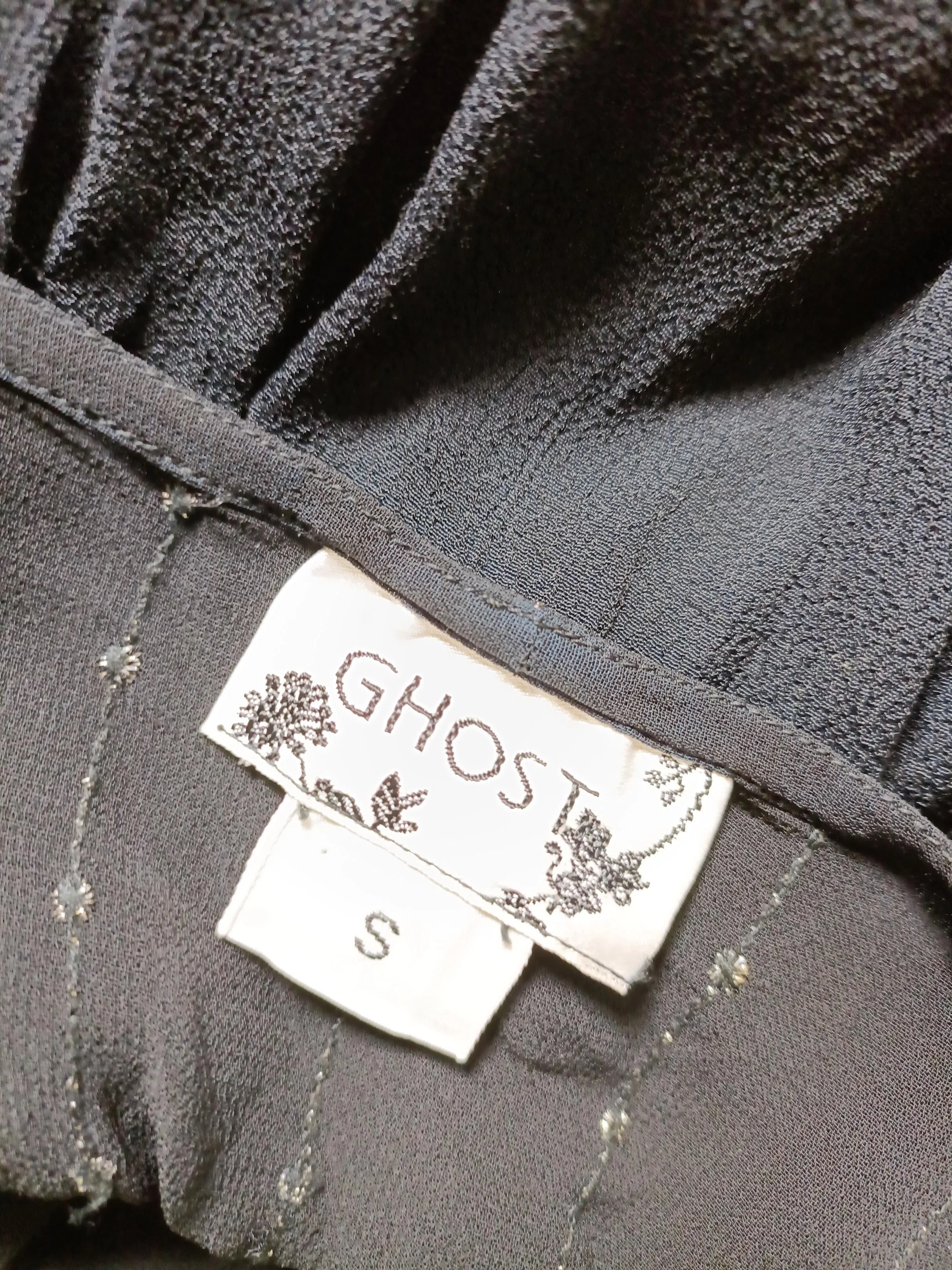 Ghost Slip Midi Dress UK8 in Black - Image 5