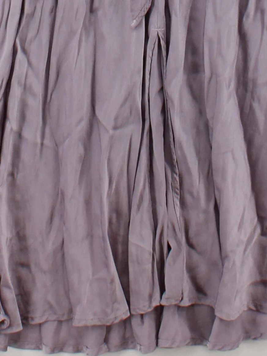 Ghost Wrap Midi Dress L in Purple - Image 4