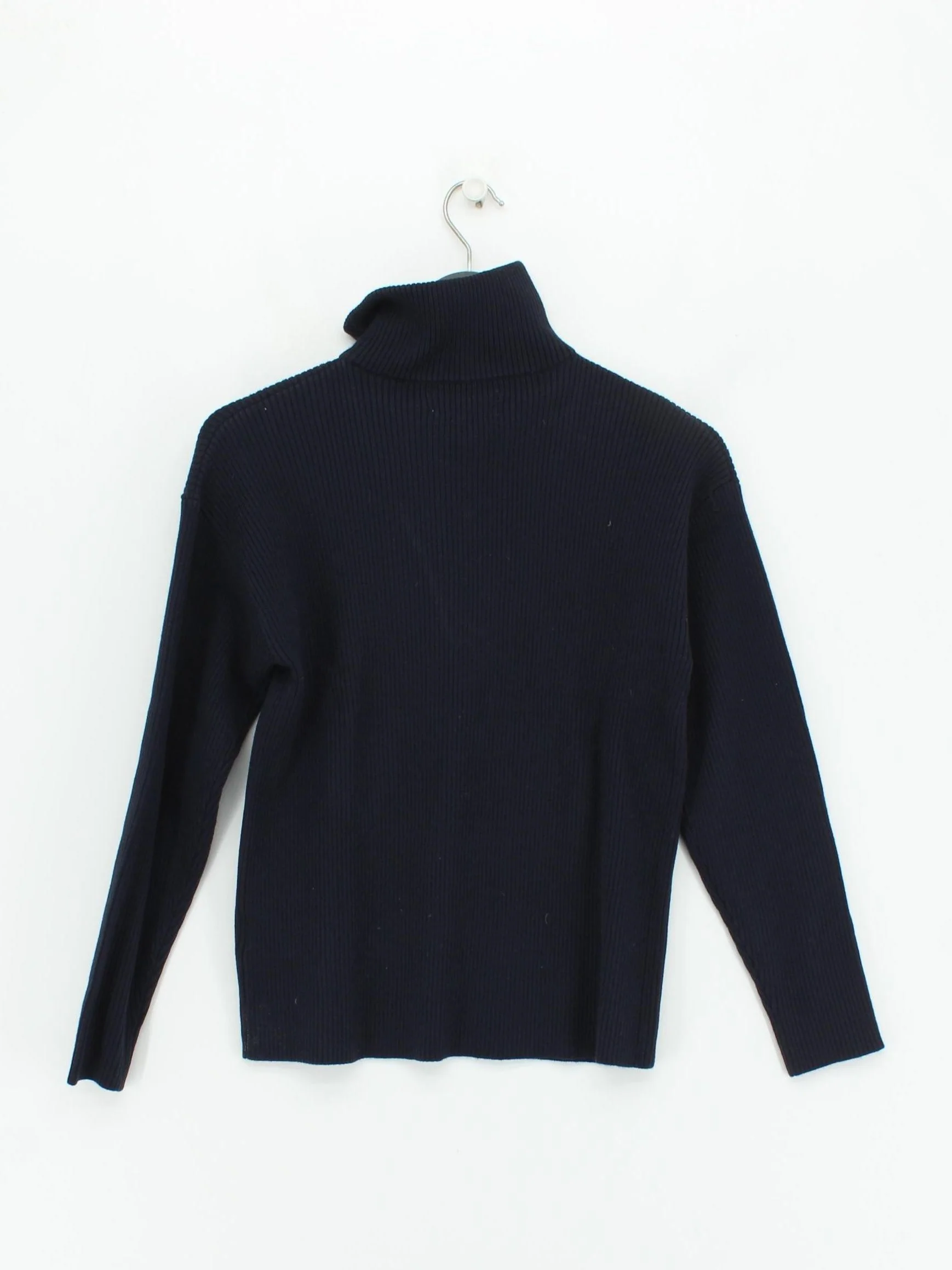 Gianni Feraud Women's Jumper UK 10 Blue 100% Acrylic High Neck Pullover - Image 2