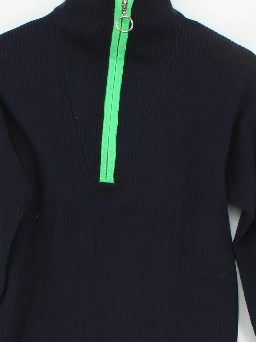 Gianni Feraud Women's Jumper UK 10 Blue 100% Acrylic High Neck Pullover - Image 3