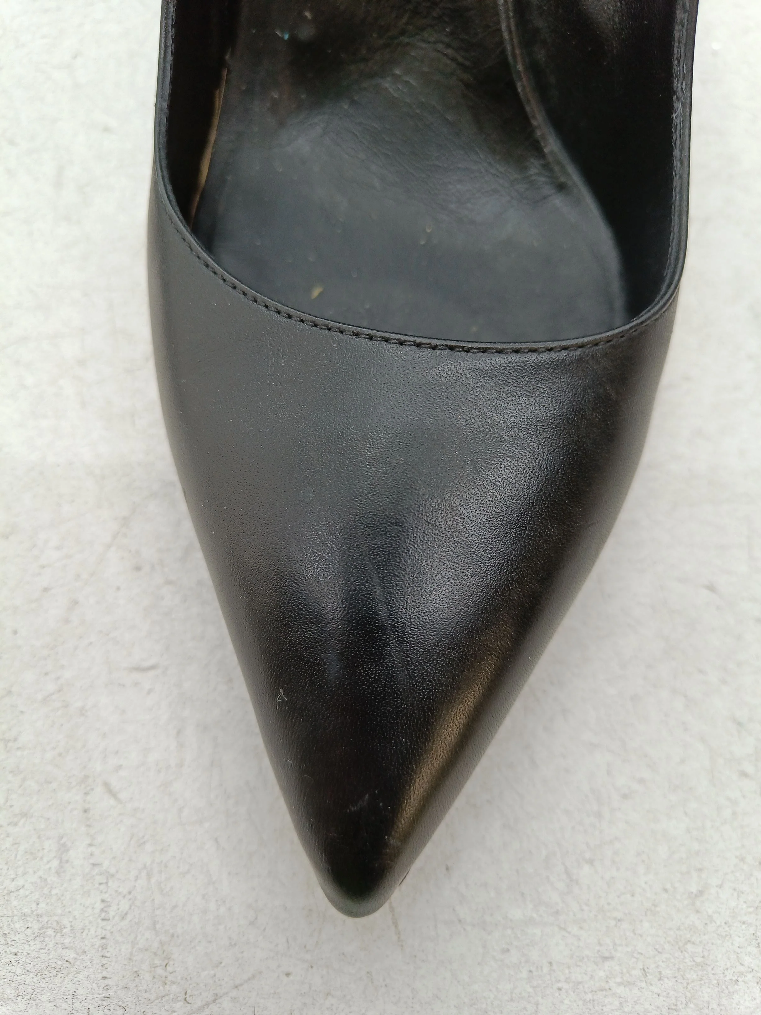 Gianni Versace Women's Heels UK 4 Black 100% Leather Court - Image 8