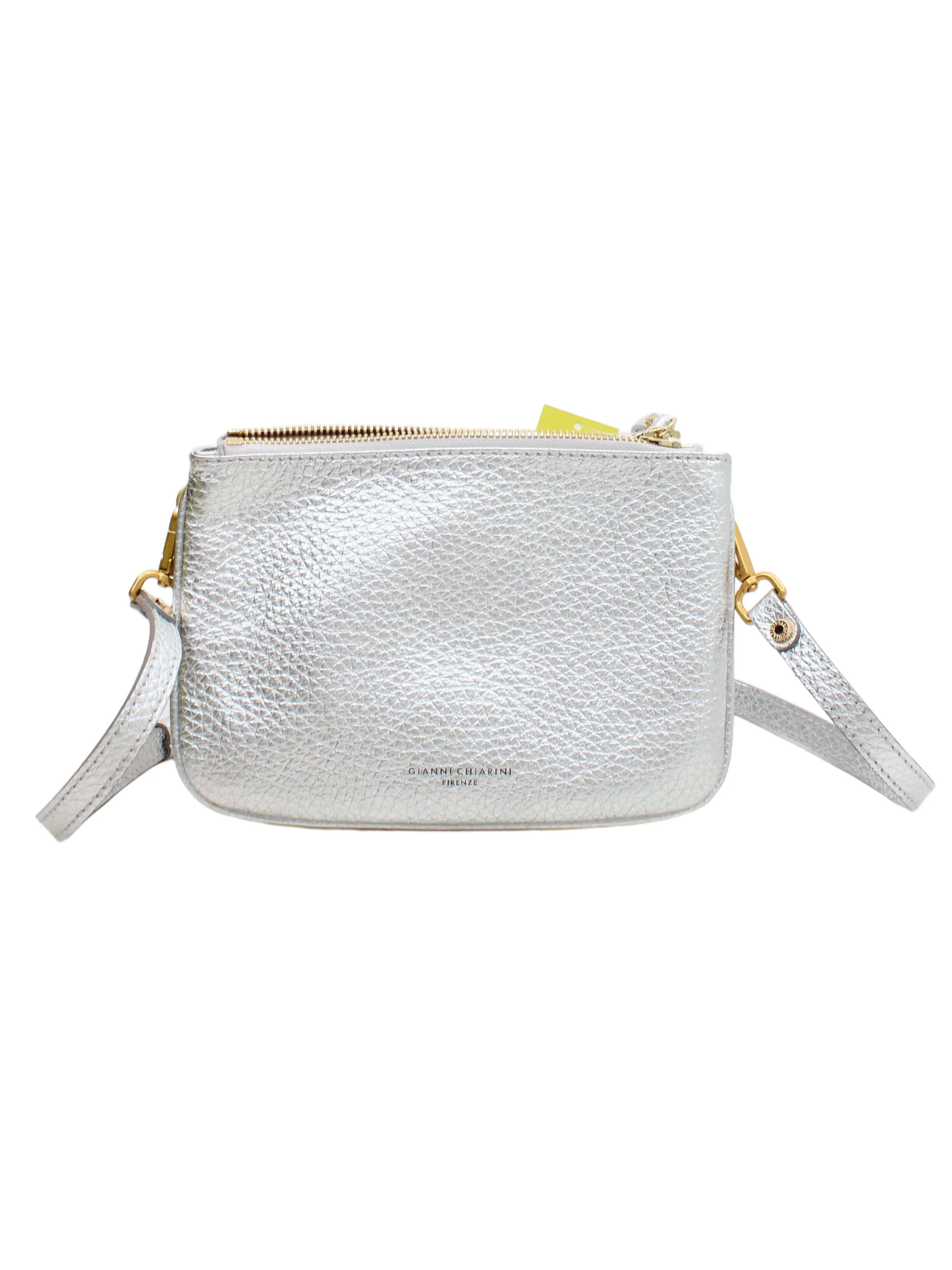 Gianni Women's Bag Silver 100% Leather Crossbody