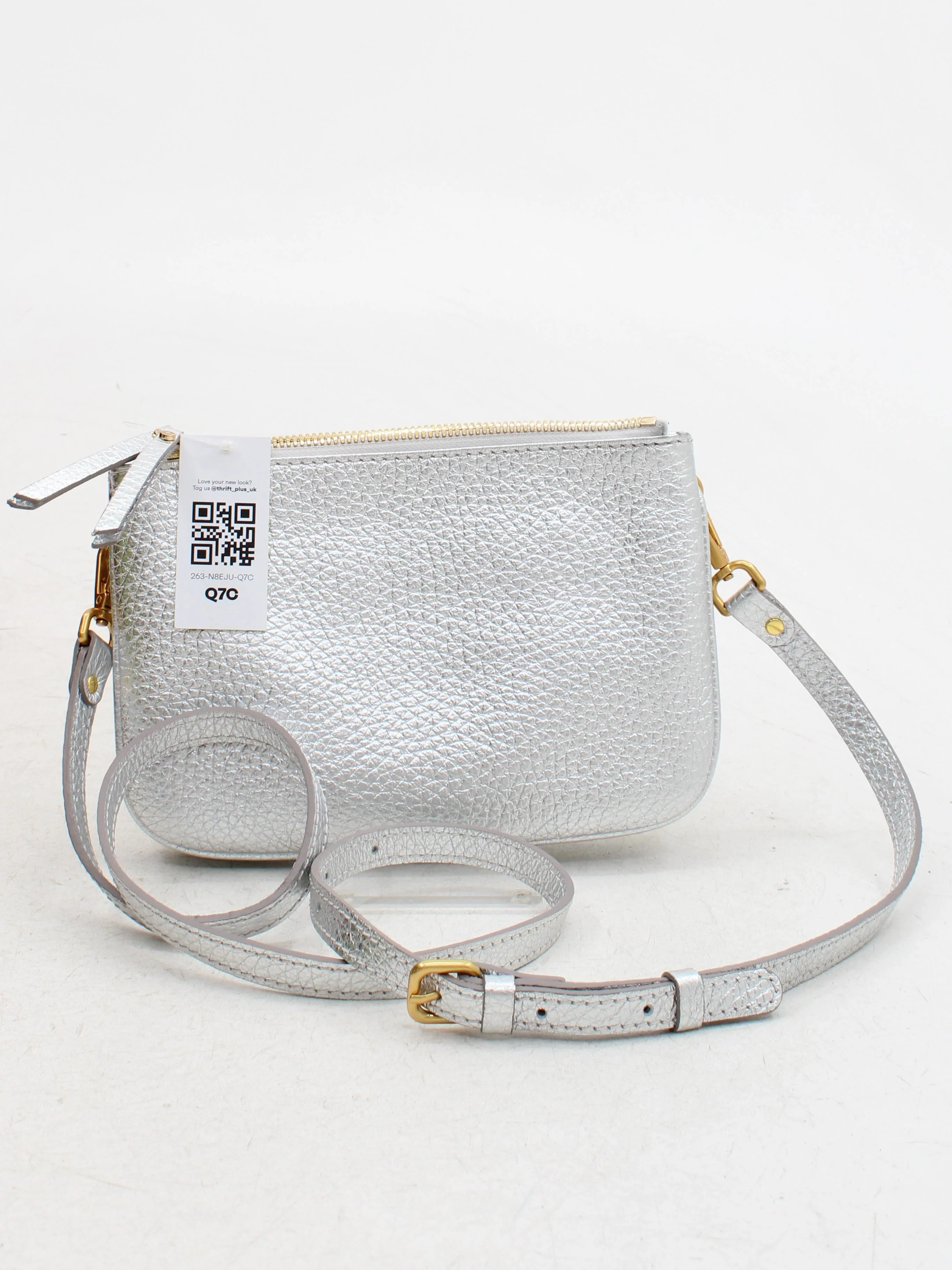 Gianni Women's Bag Silver 100% Leather Crossbody - Image 2