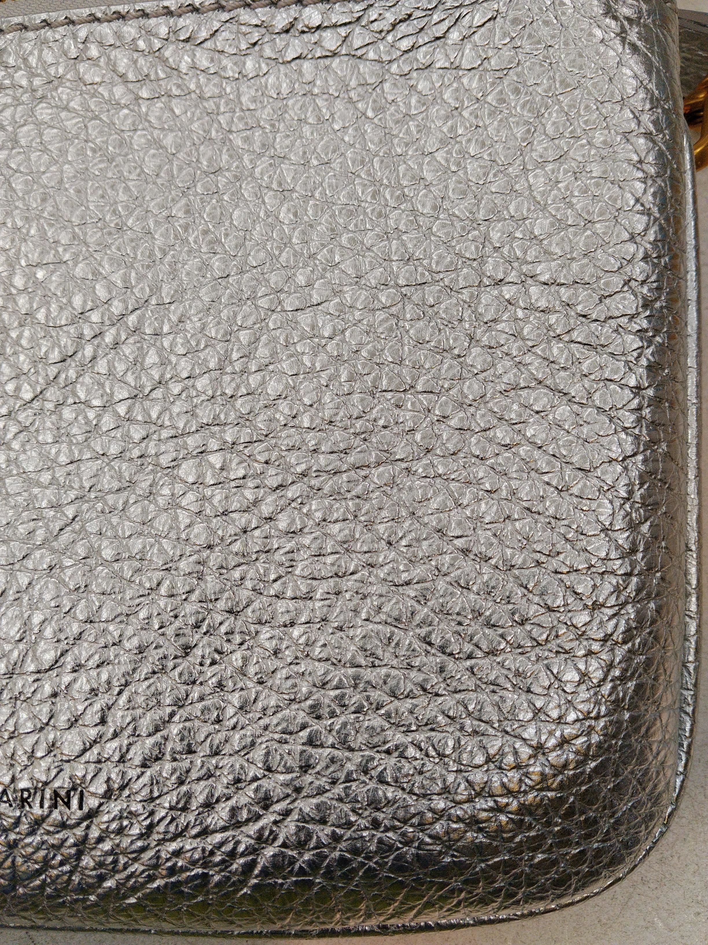 Gianni Women's Bag Silver 100% Leather Crossbody - Image 3