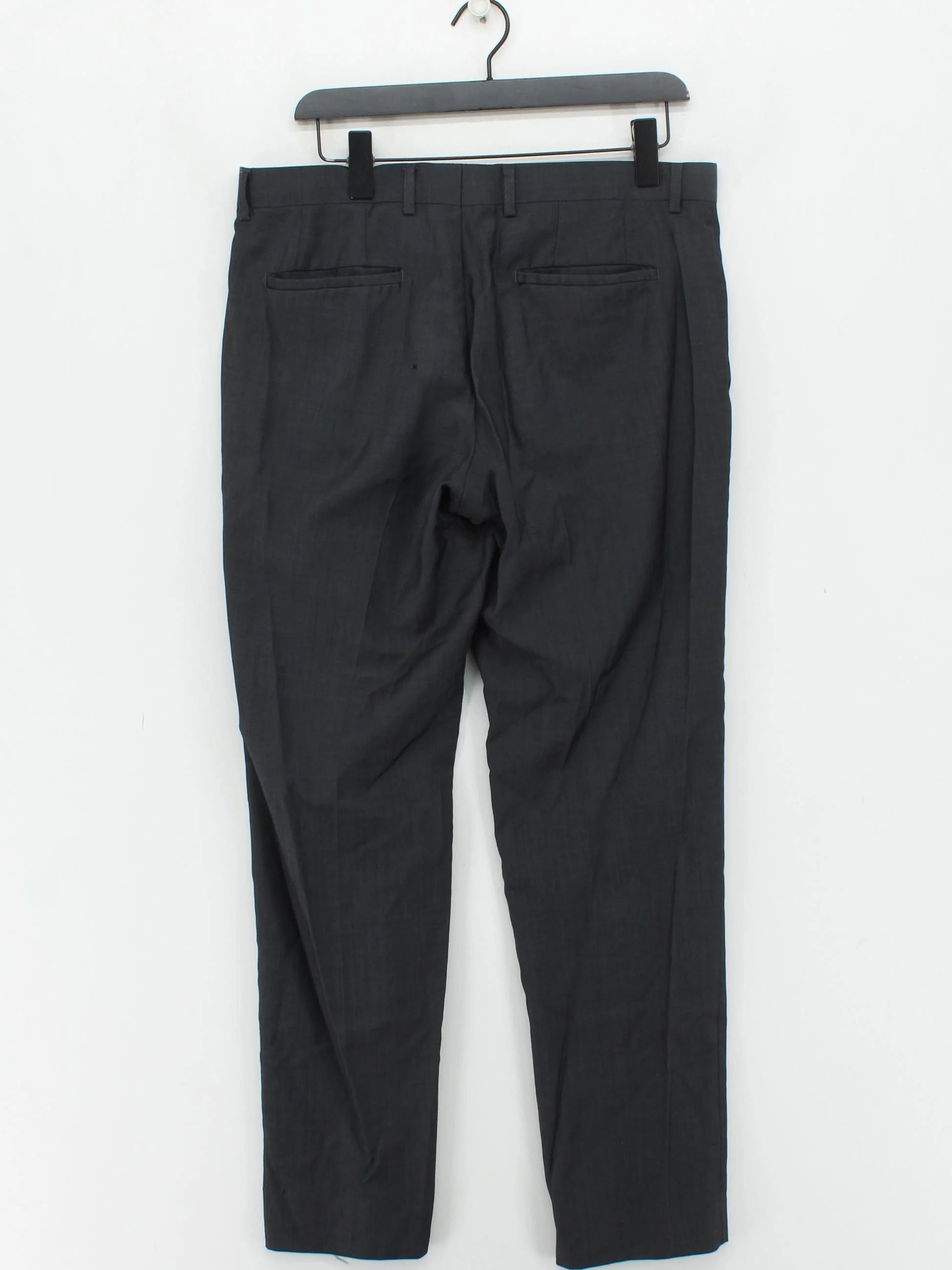 Gibson Men's Suit Trousers L Grey 100% Wool Straight Dress Pants - Image 2