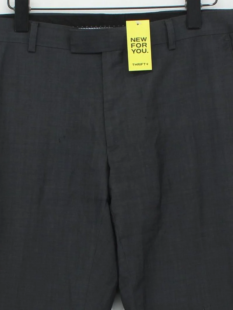 Gibson Men's Suit Trousers L Grey 100% Wool Straight Dress Pants - Image 3